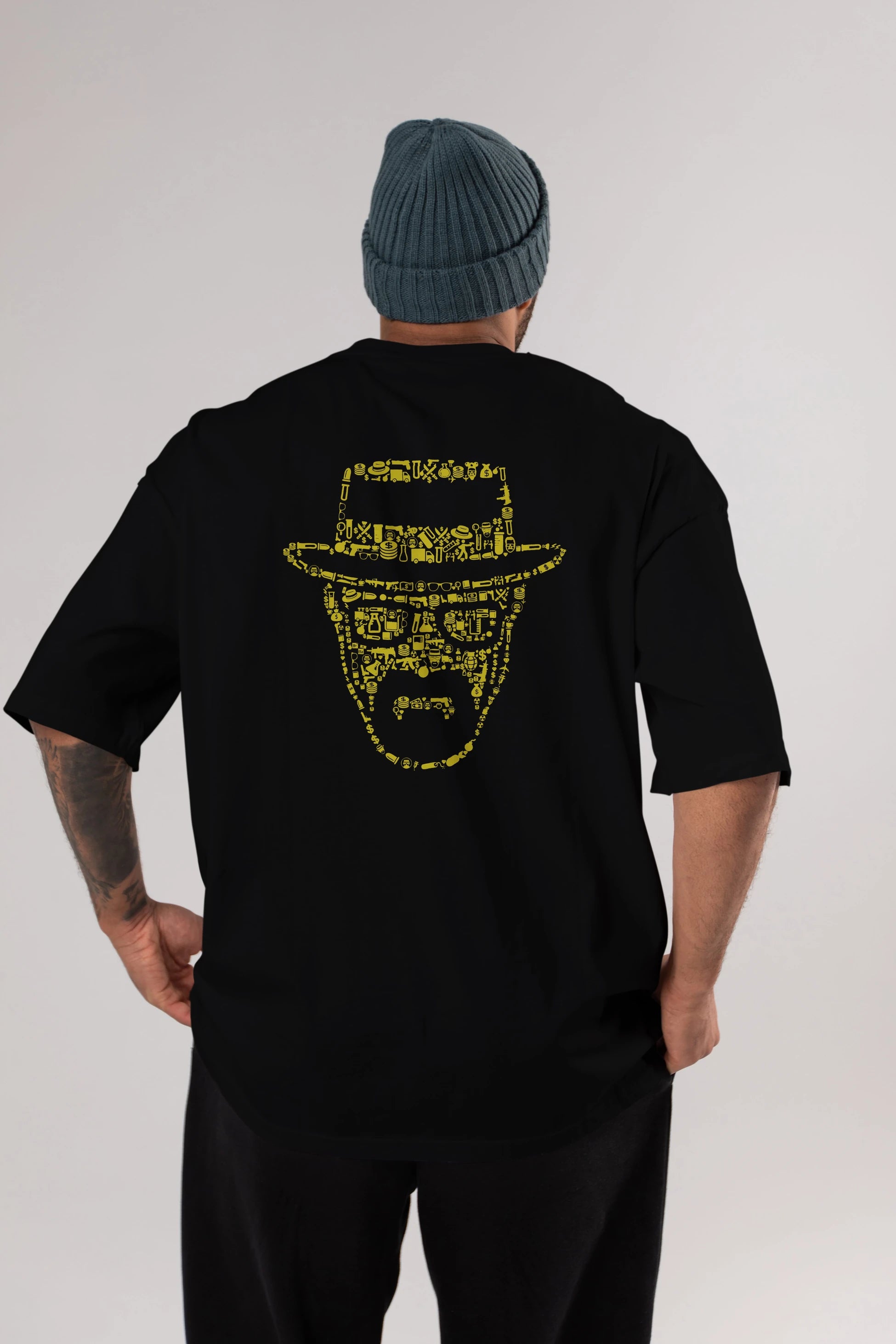 The Chronicle Arka Baskılı Oversize t-shirt %100 pamuk Erkek Kadın Unisex