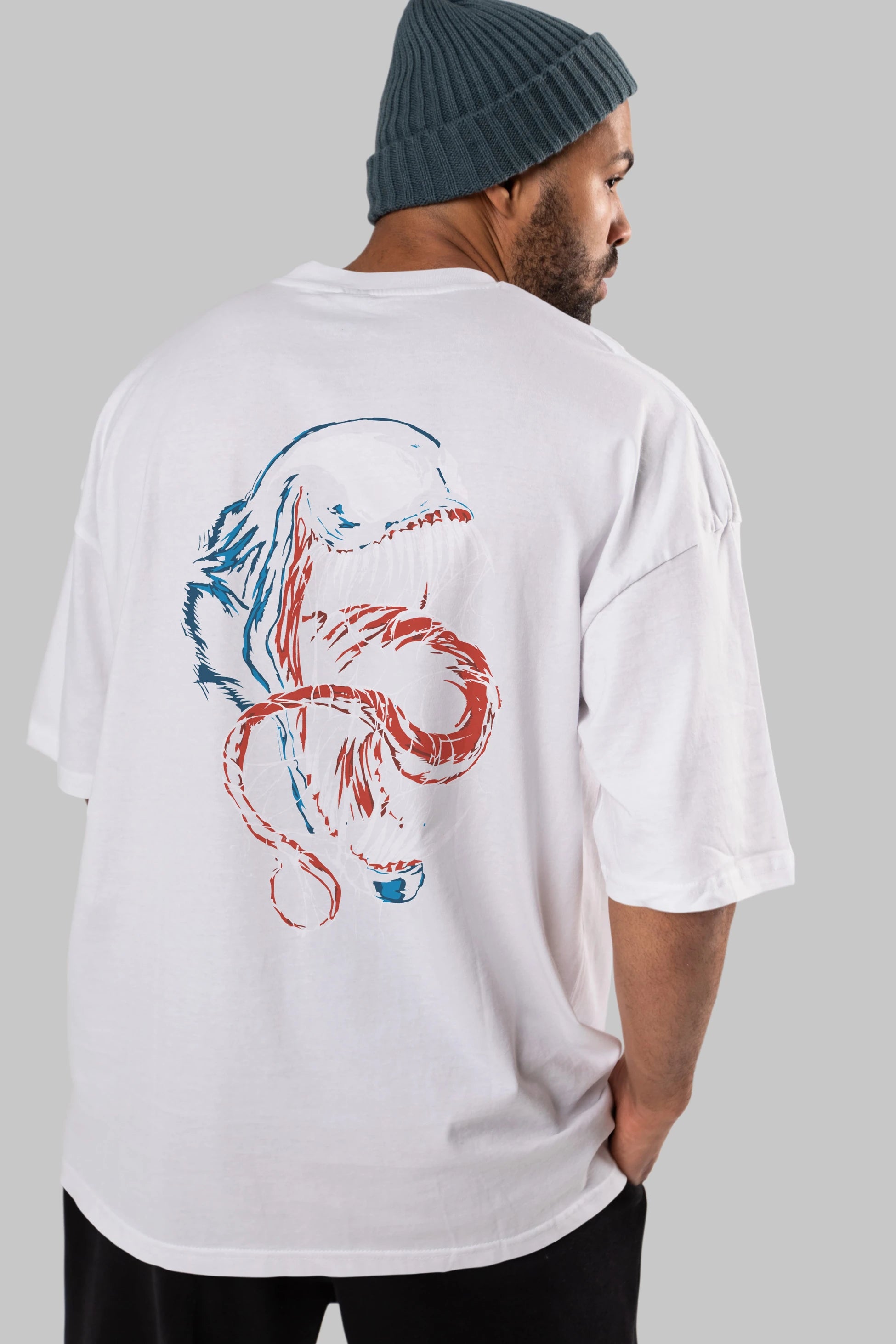 Venom (10) Arka Baskılı Oversize t-shirt Erkek Kadın Unisex %100 Pamuk Bisiklet Yaka tişort