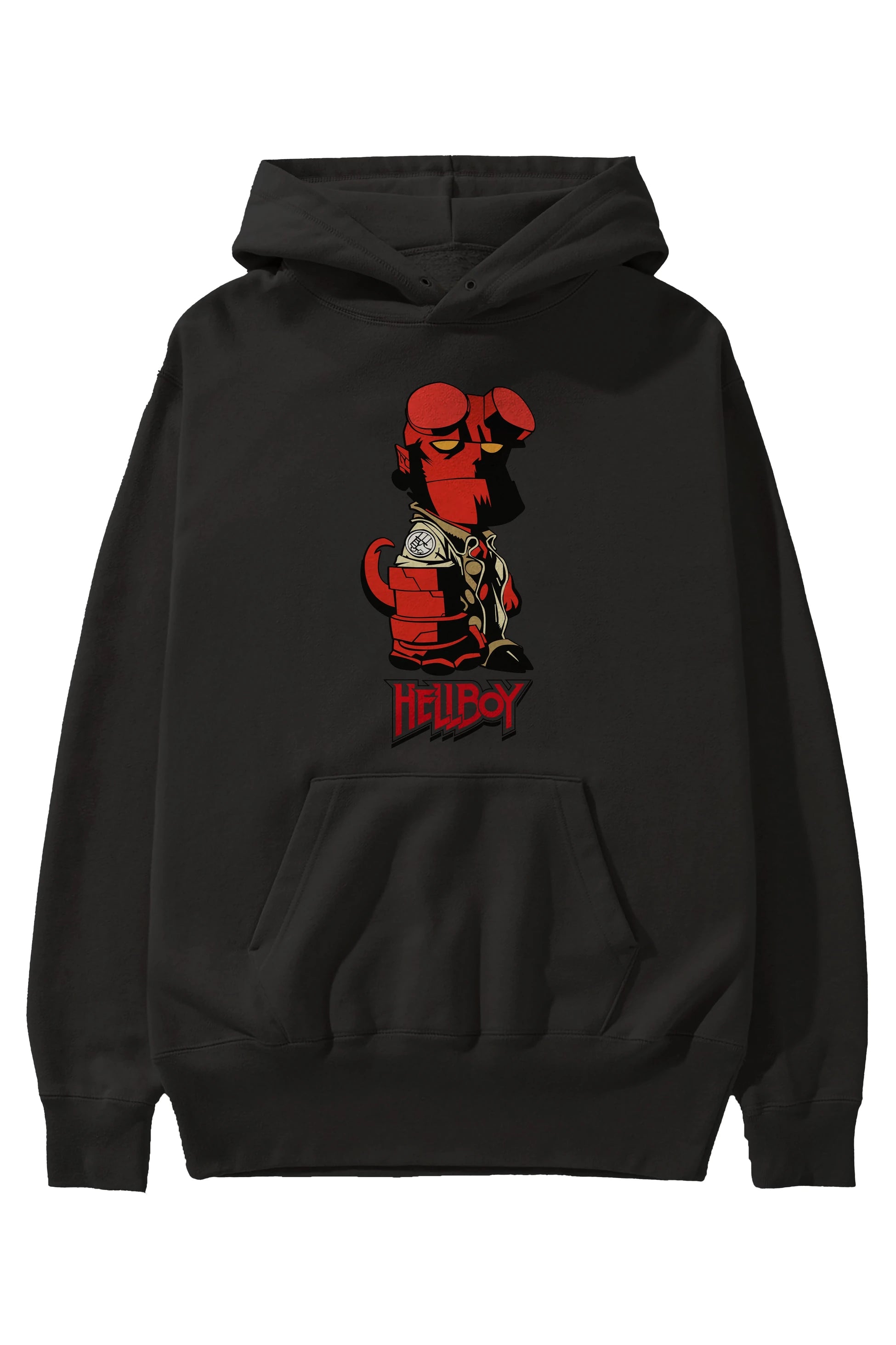 Hellboy (1) Ön Baskılı Hoodie Oversize Kapüşonlu Sweatshirt Erkek Kadın Unisex