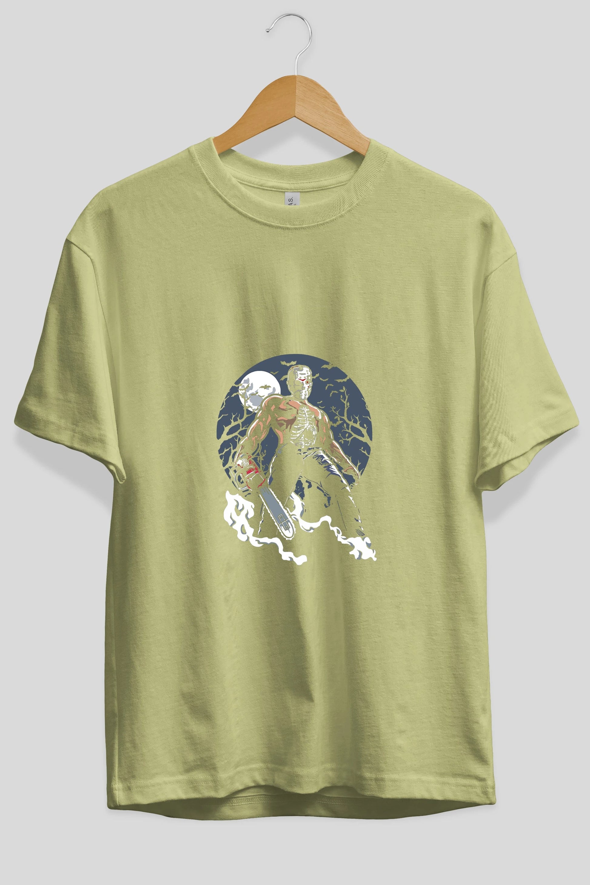 Evil Killer Ön Baskılı Oversize t-shirt Erkek Kadın Unisex %100 Pamuk tişort