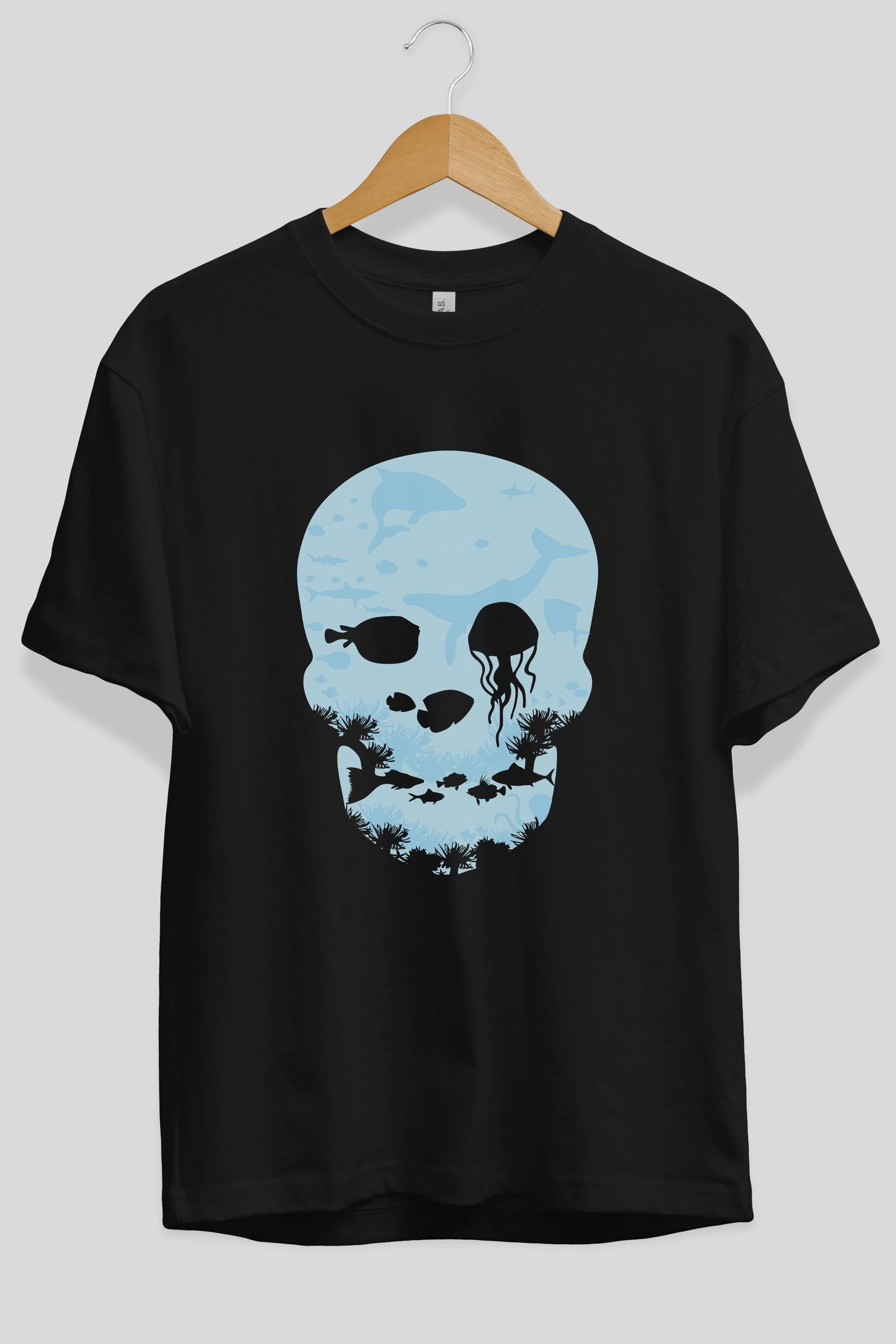 Dead Sea Ön Baskılı Oversize t-shirt %100 pamuk Erkek Kadın Unisex