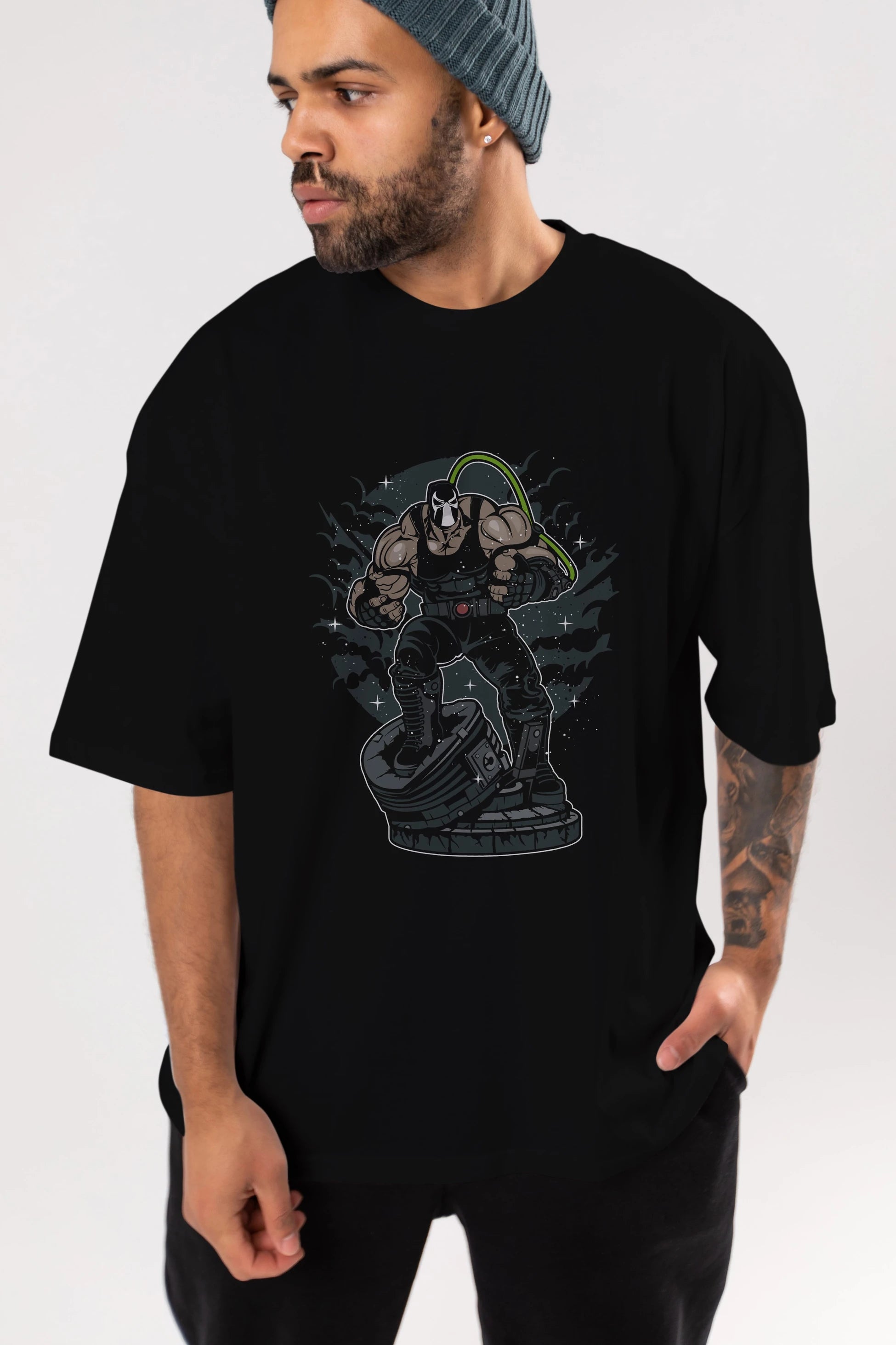 Bane (2) Ön Baskılı Oversize t-shirt Erkek Kadın Unisex %100 Pamuk tişort