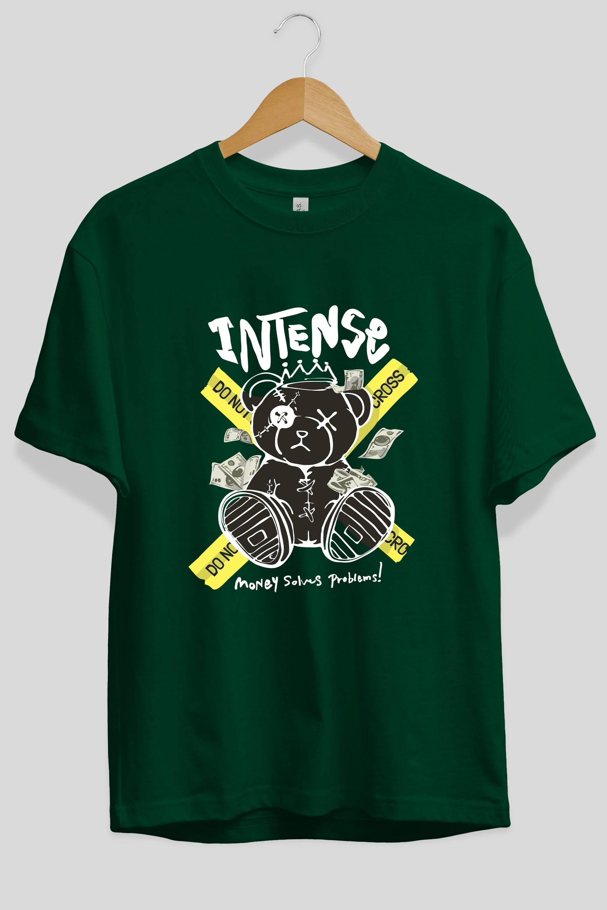 Teddy Bear intense Ön Baskılı Oversize t-shirt Erkek Kadın Unisex