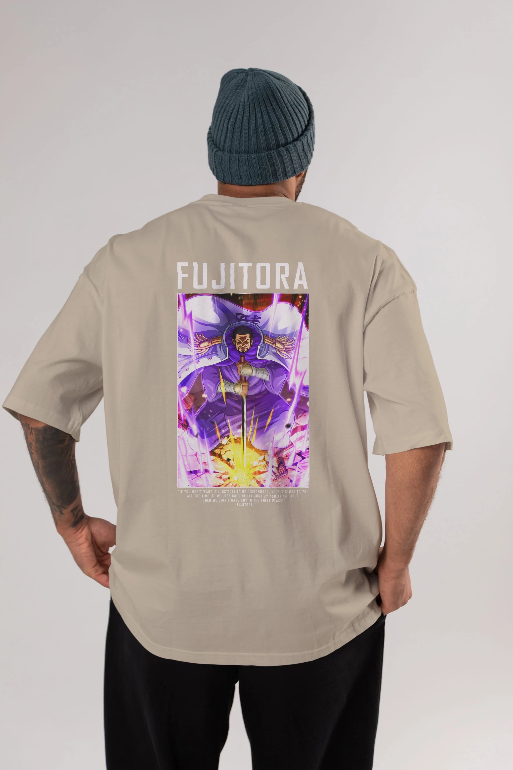 Issho Anime Arka Baskılı Oversize t-shirt Erkek Kadın Unisex %100 pamuk tişort