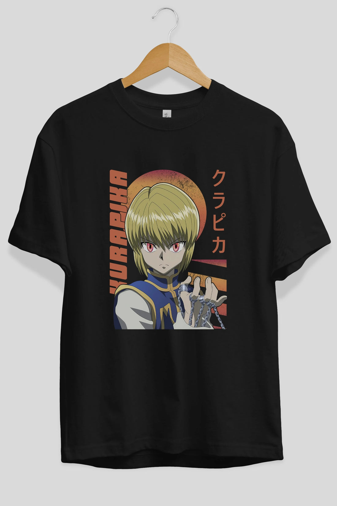 Kurapika 5 (2) Anime Ön Baskılı Oversize t-shirt %100 pamuk Erkek Kadın Unisex