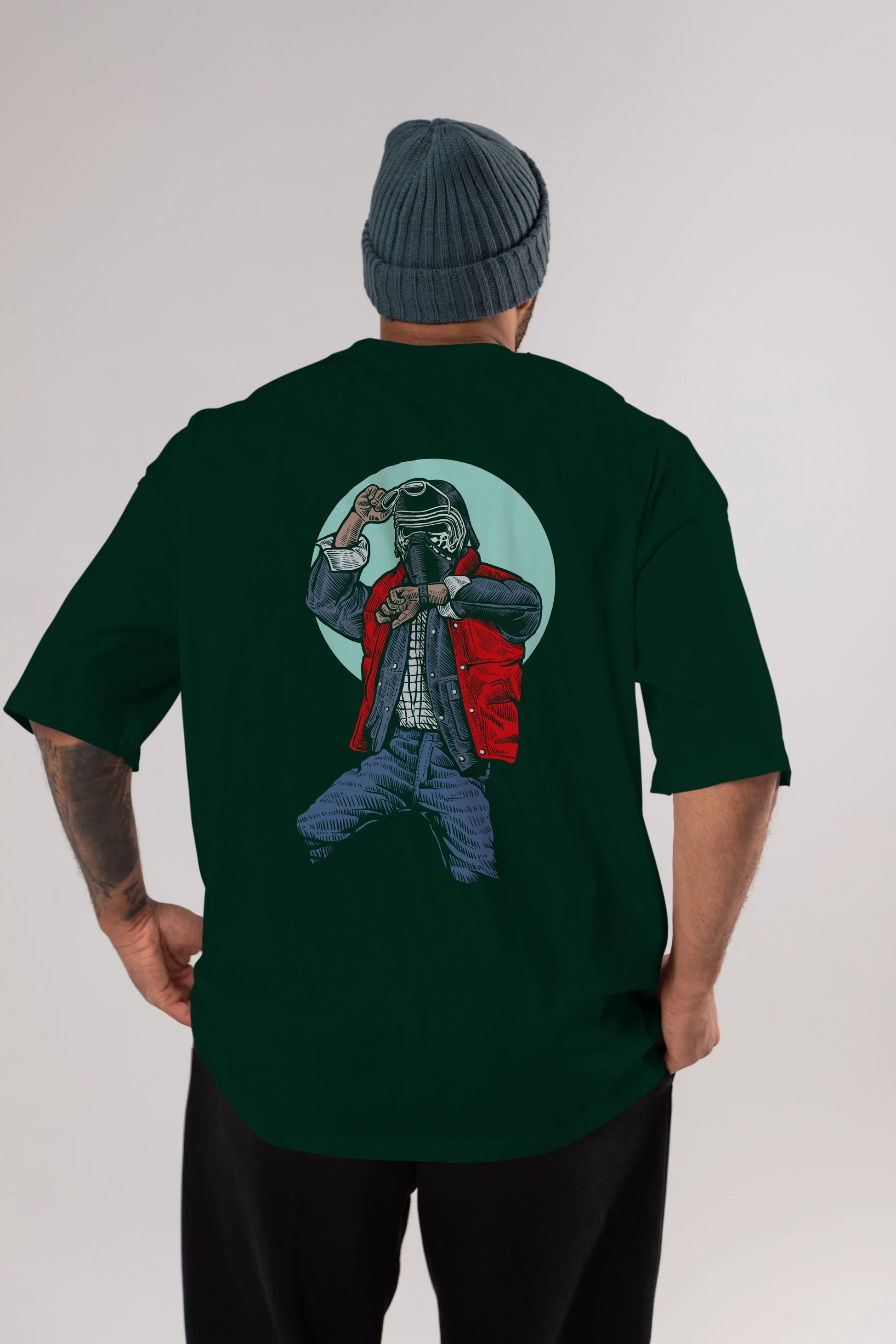 Kylo Mcfly Arka Baskılı Oversize t-shirt Erkek Kadın Unisex %100 Pamuk