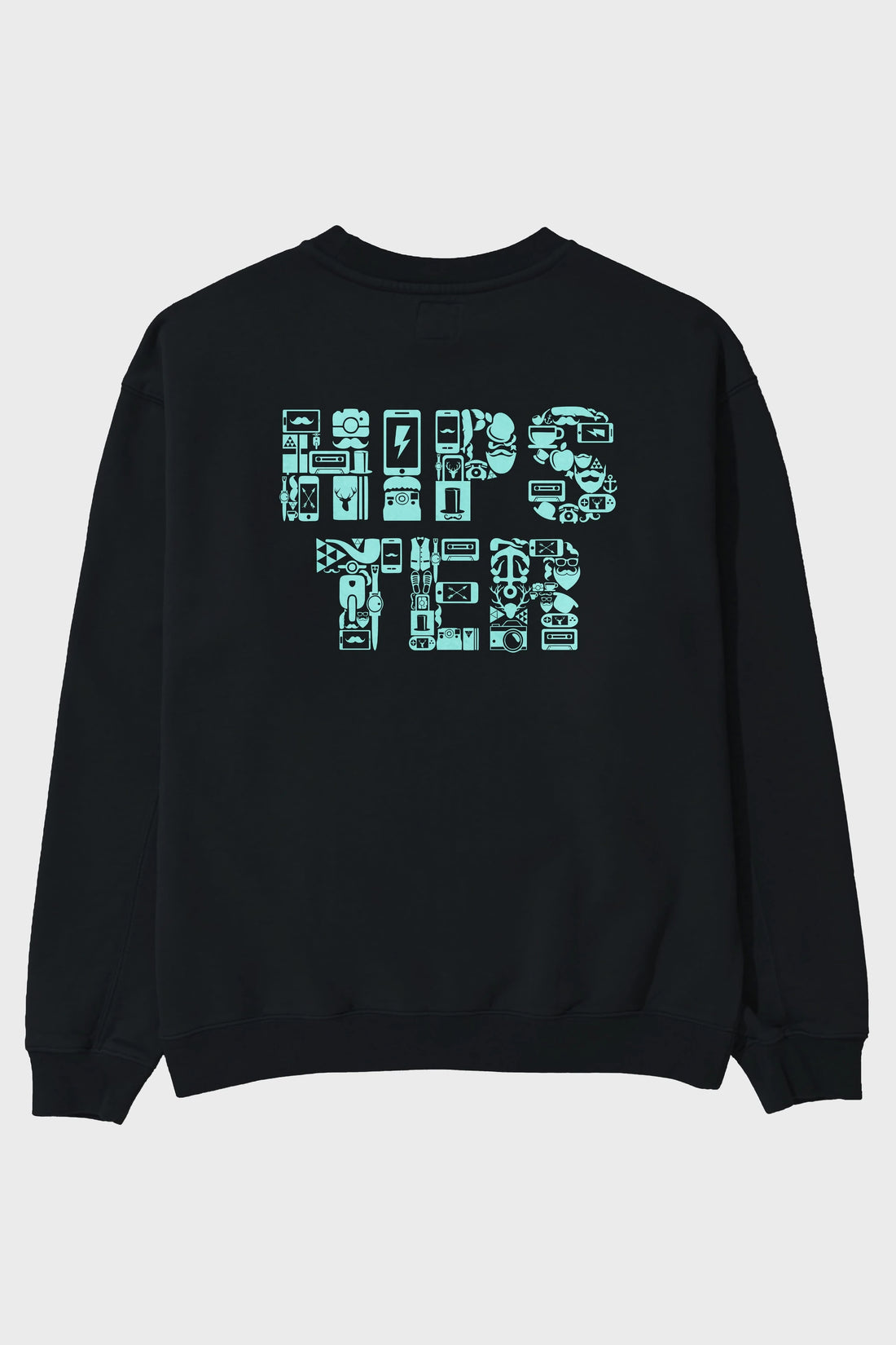 HIPSTER Arka Baskılı Oversize Sweatshirt Erkek Kadın Unisex