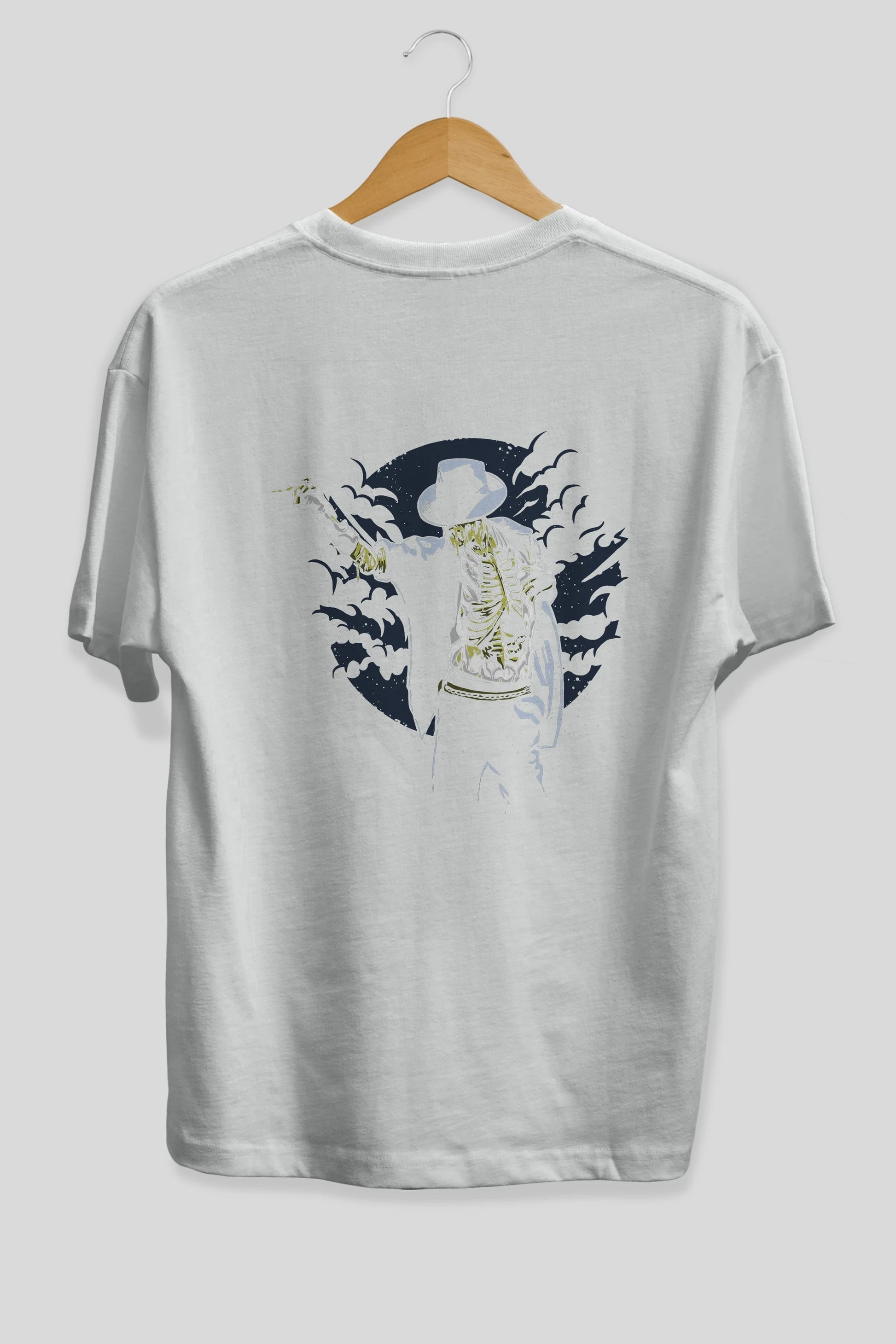 Zombie Pop Arka Baskılı Oversize t-shirt Erkek Kadın Unisex %100 Pamuk