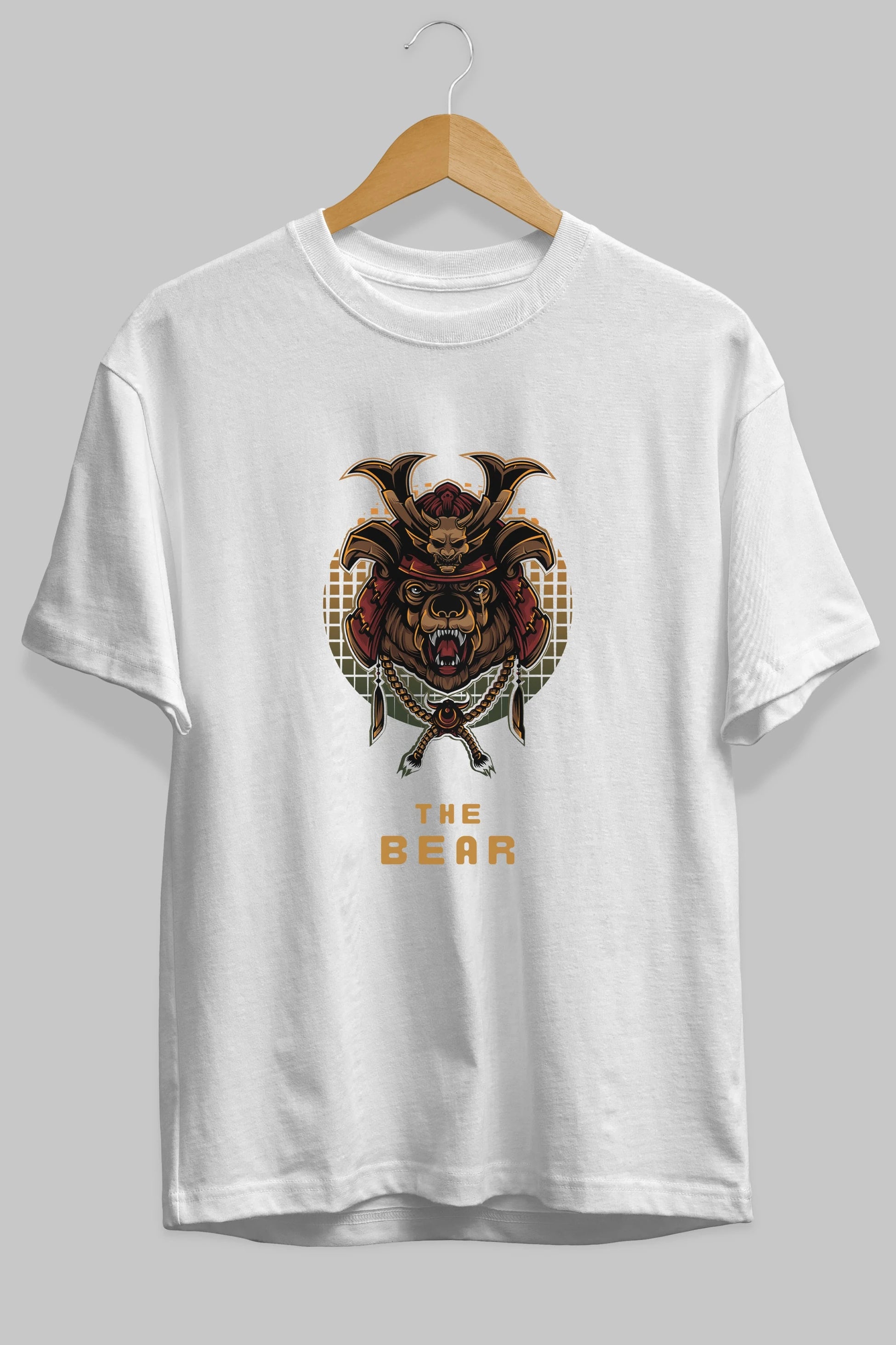The Bear 2 Ön Baskılı Oversize t-shirt Erkek Kadın Unisex %100 Pamuk