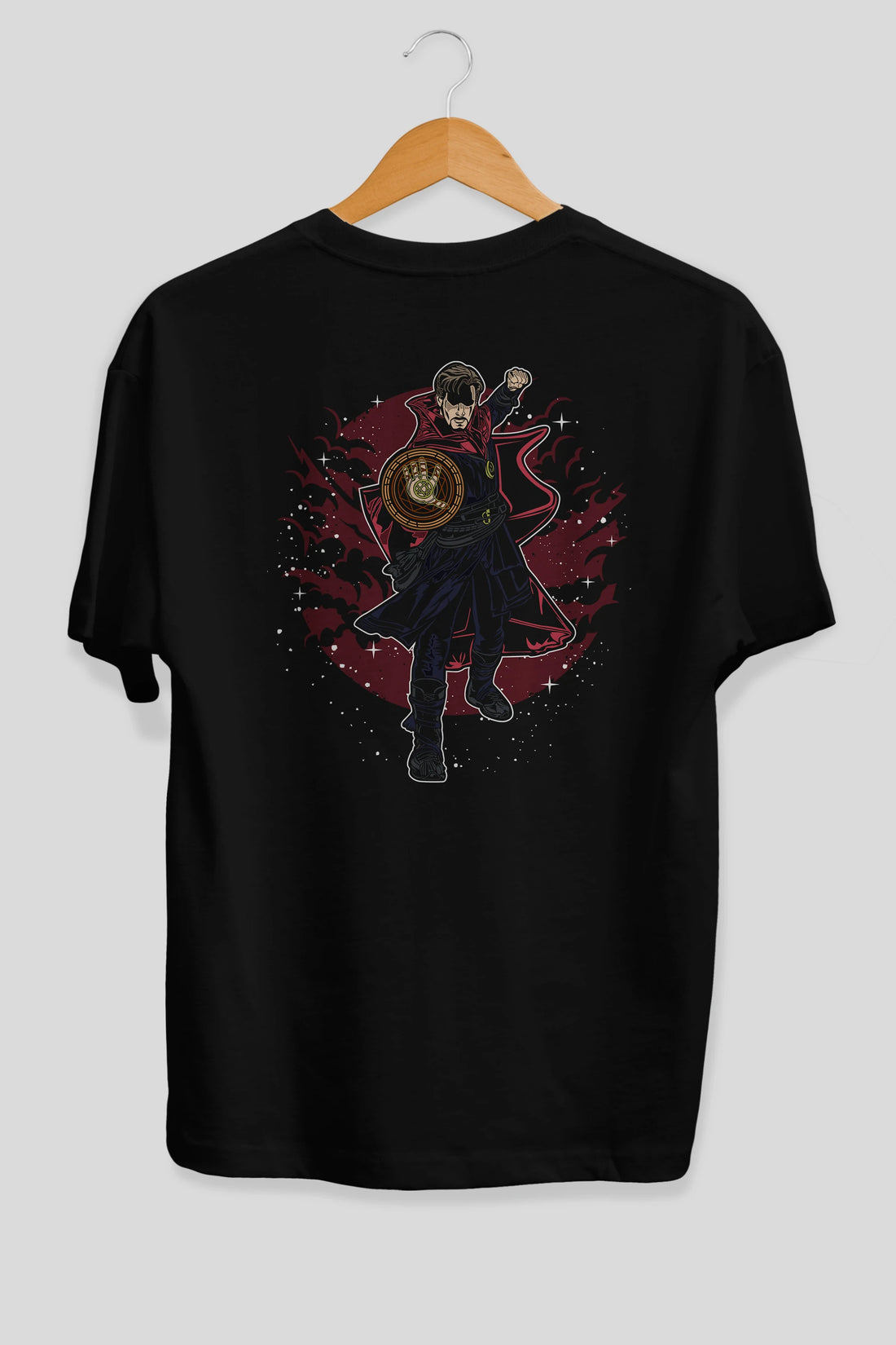 DOCTER STRANGE Arka Baskılı Oversize t-shirt Erkek Kadın Unisex %100 Pamuk