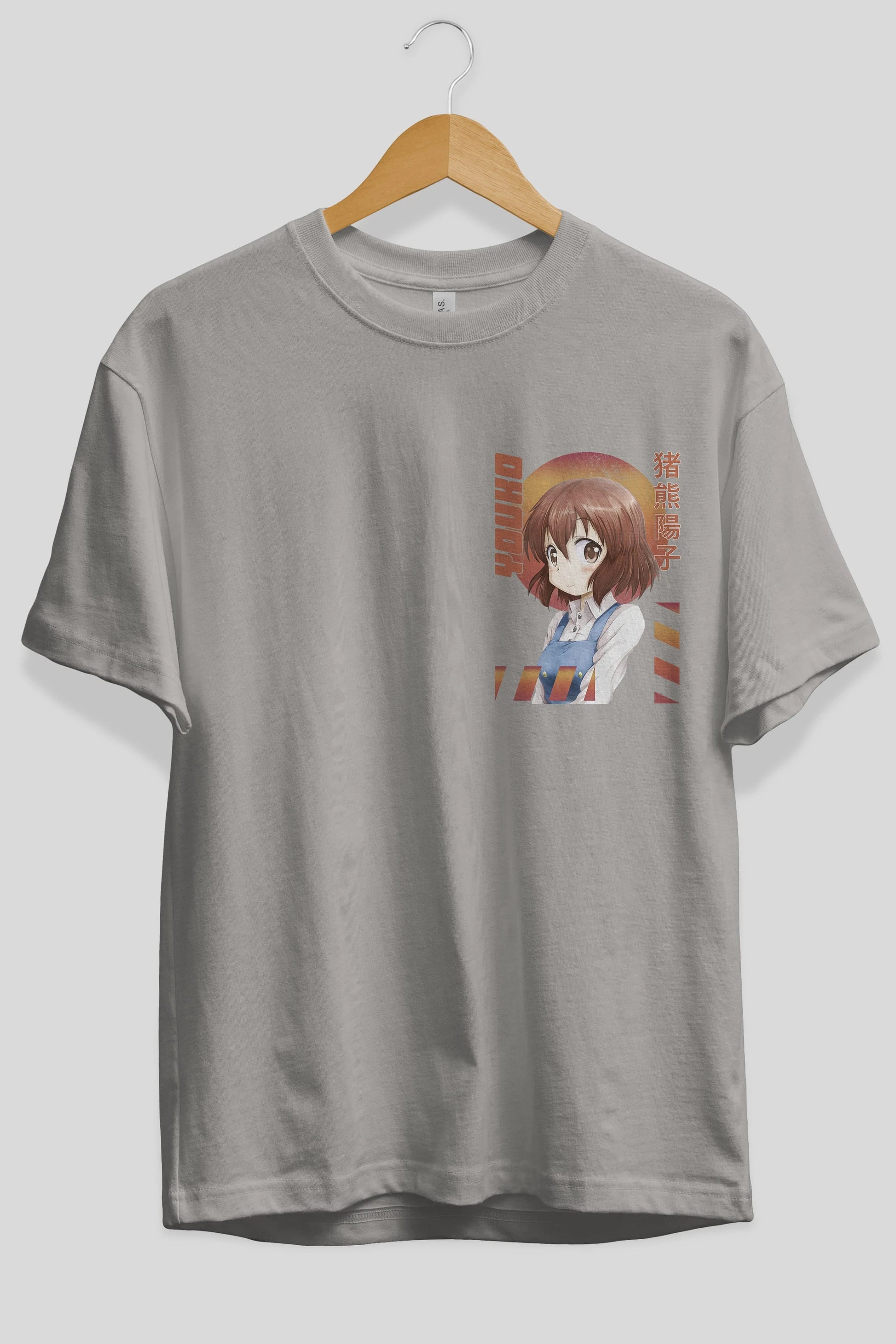 Youko Inokuma 5 Ön Sol Baskılı Oversize t-shirt Erkek Kadın Unisex %100 Pamuk Bisiklet Yaka tişort