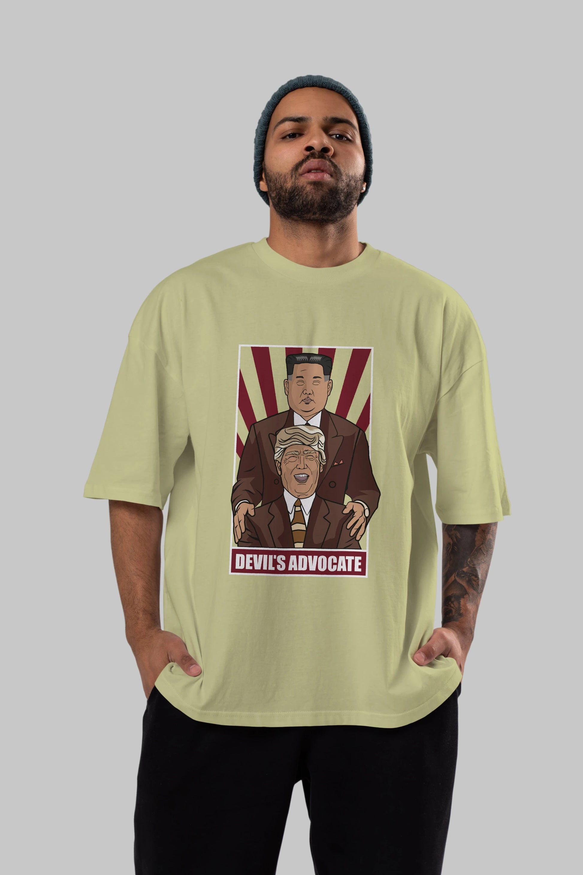 Devil_s Advocate Ön Baskılı Oversize t-shirt Erkek Kadın Unisex %100 Pamuk tişort