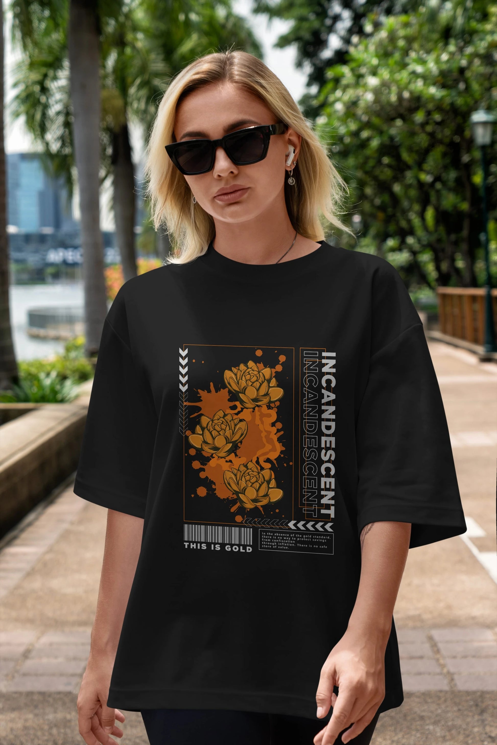 Incandescent Ön Baskılı Oversize t-shirt Erkek Kadın Unisex