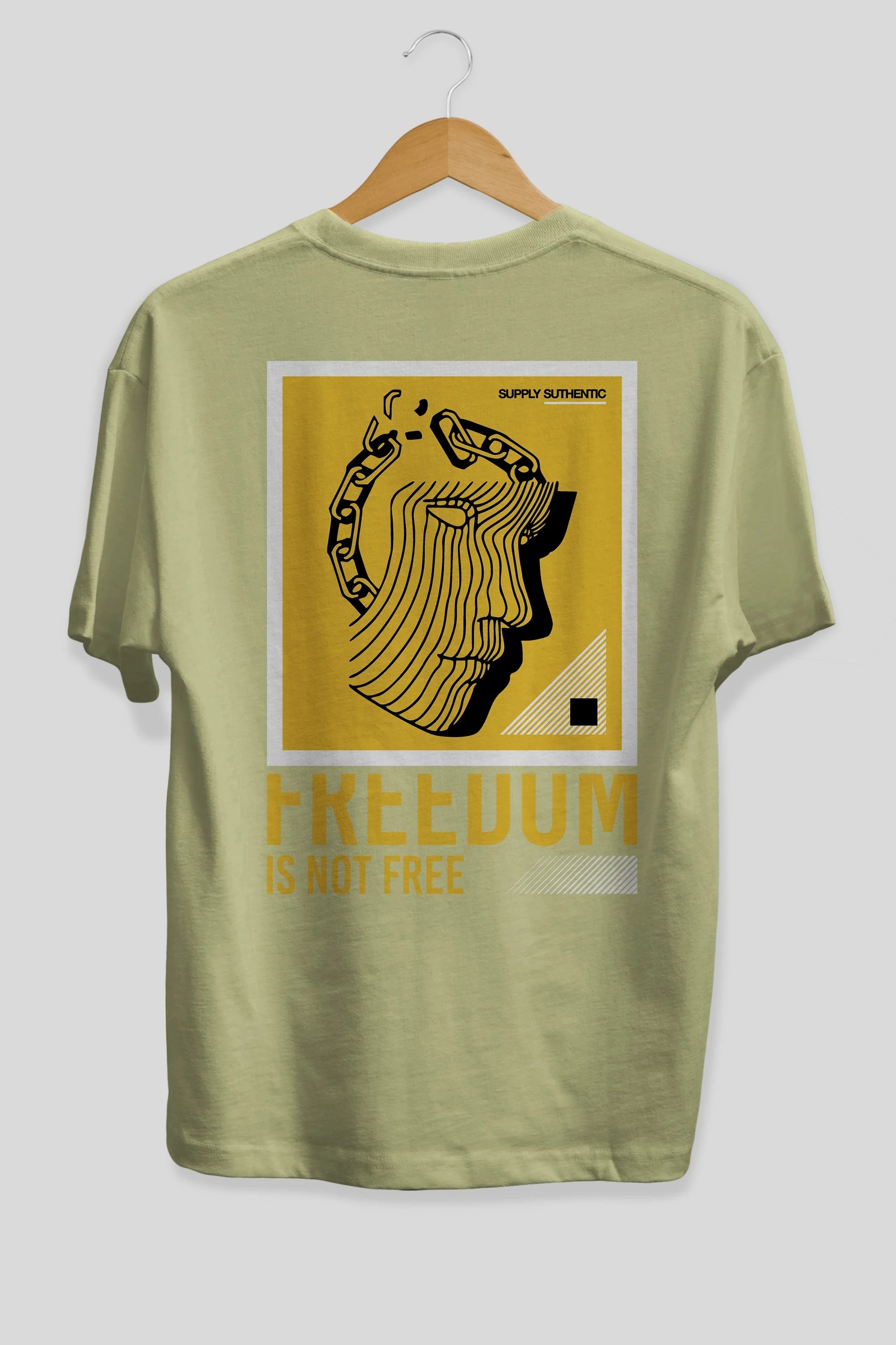 Freedom is Not Free Arka Baskılı Oversize t-shirt Erkek Kadın Unisex