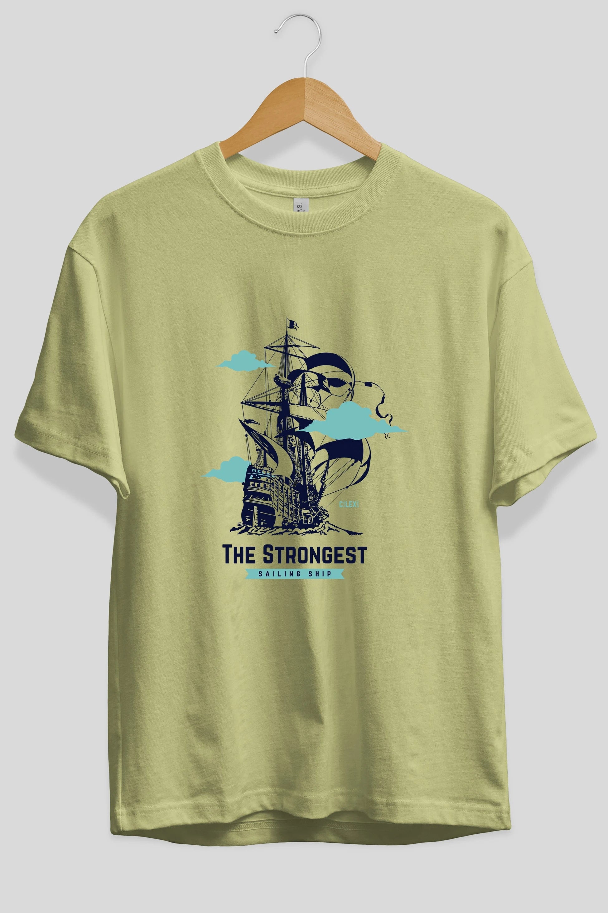 The Strongest Yazılı Ön Baskılı Oversize t-shirt Erkek Kadın Unisex