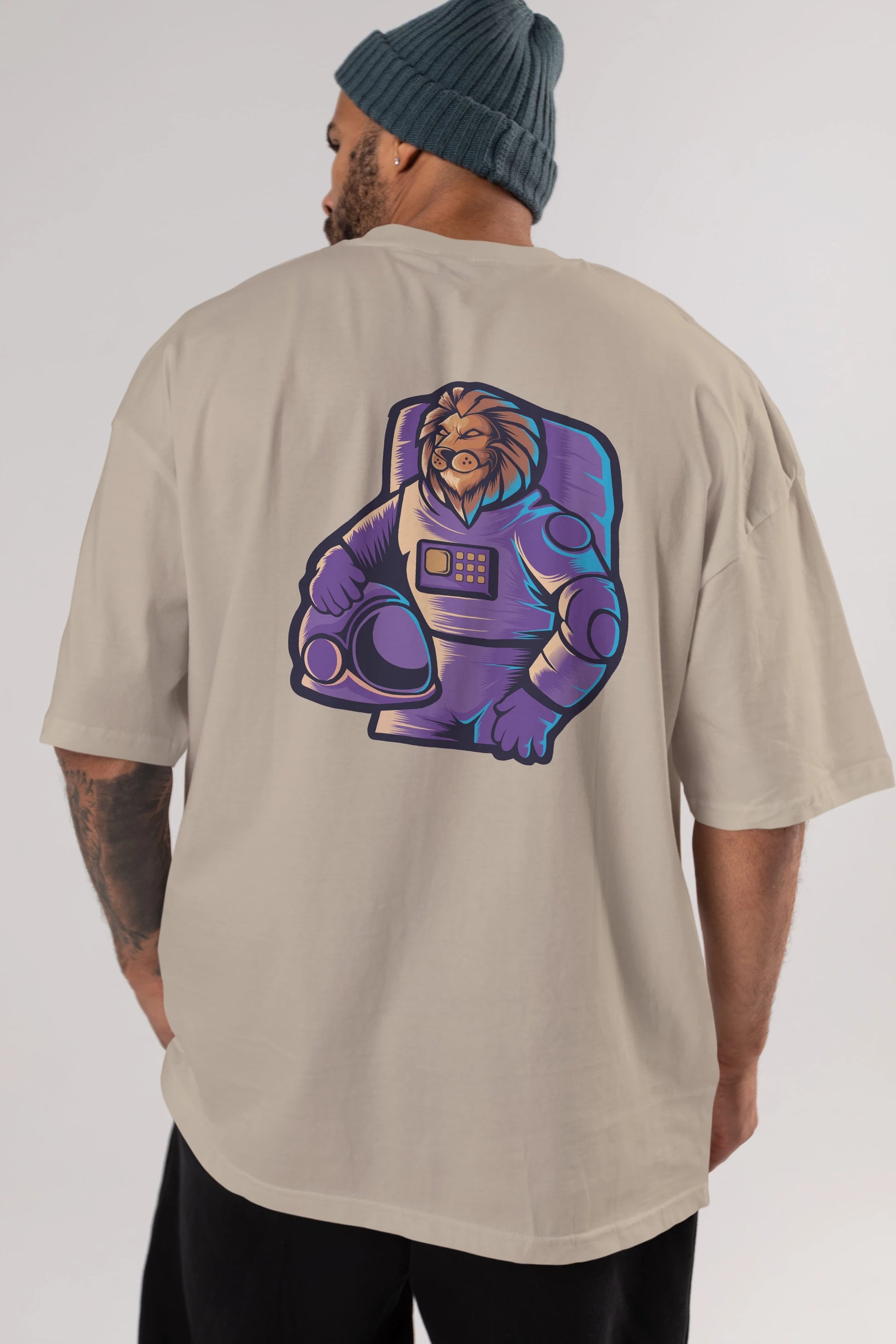 Astroking Arka Baskılı Oversize t-shirt Erkek Kadın Unisex