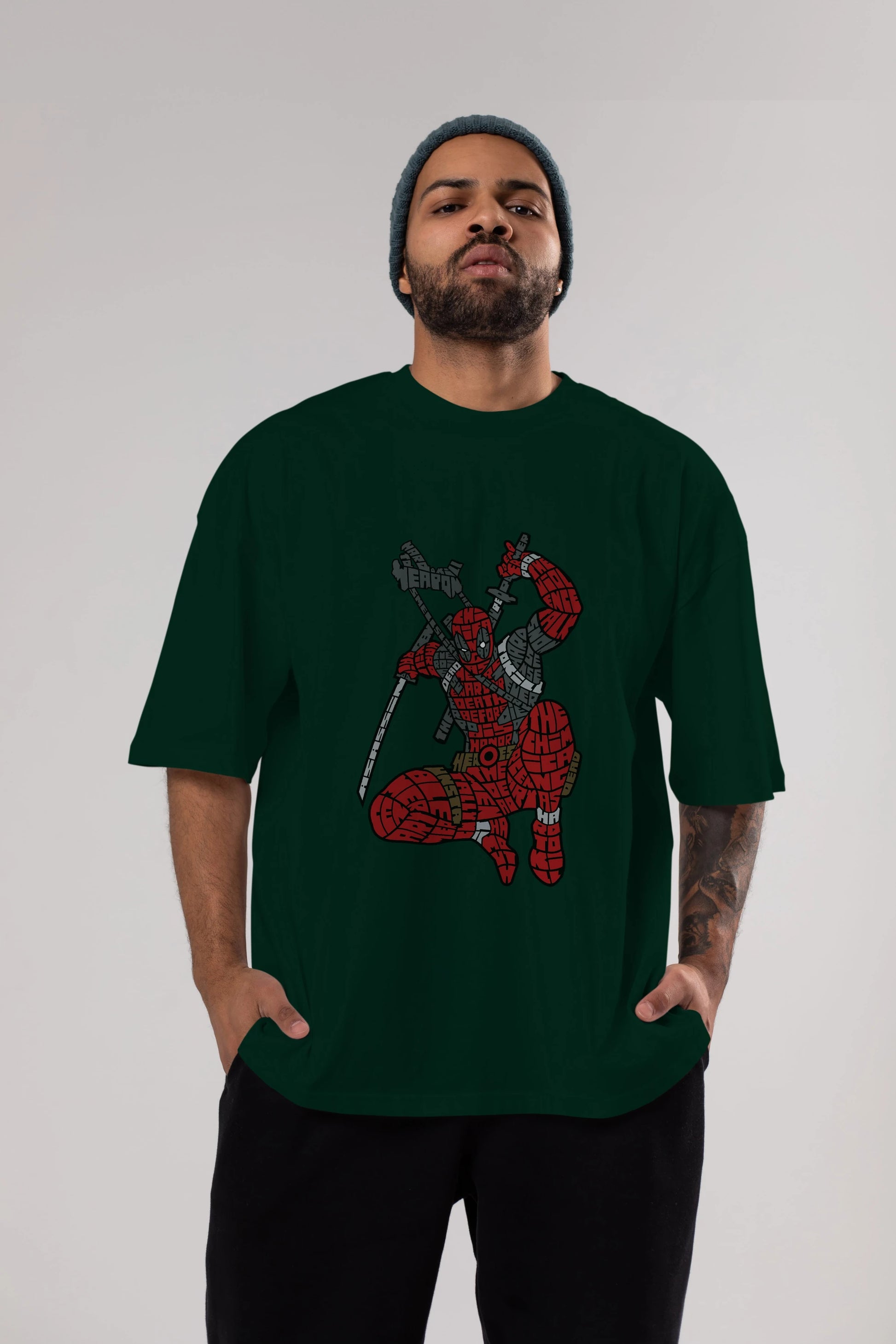 Chimichanga Ön Baskılı Oversize t-shirt %100 pamuk Erkek Kadın Unisex