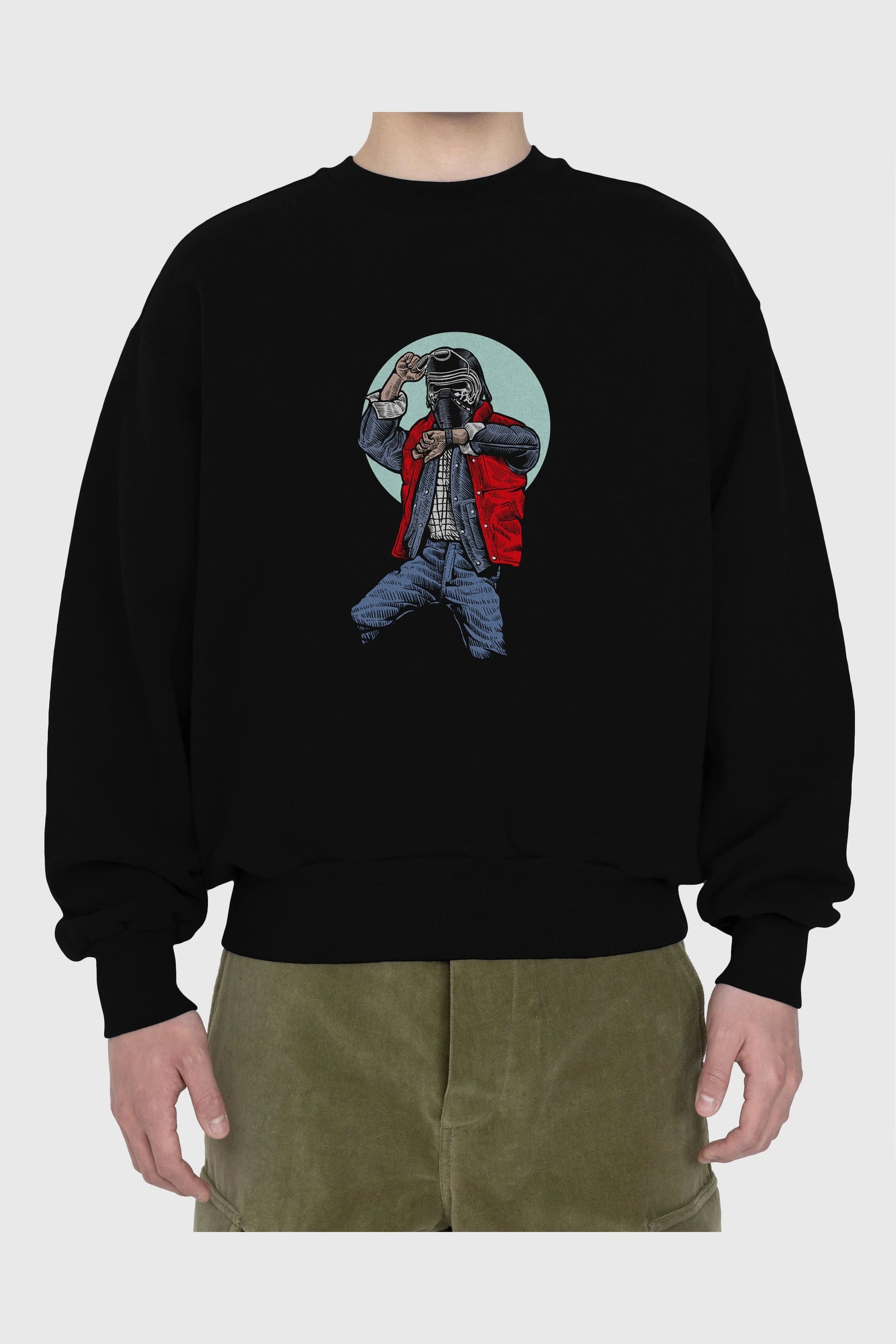 Kylo Mcfly Ön Baskılı Oversize Sweatshirt Erkek Kadın Unisex