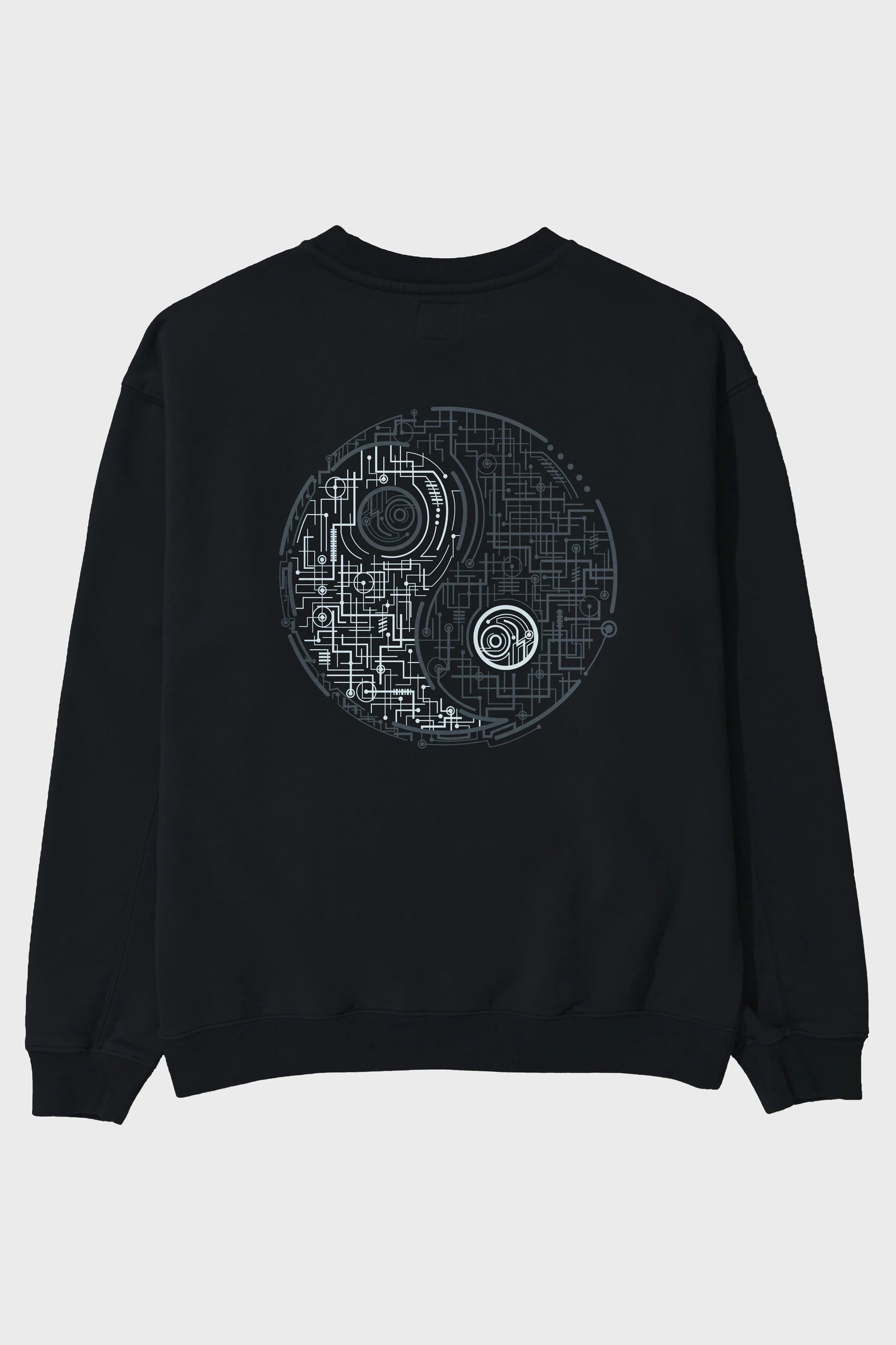Electric Balance Arka Baskılı Oversize Sweatshirt Erkek Kadın Unisex