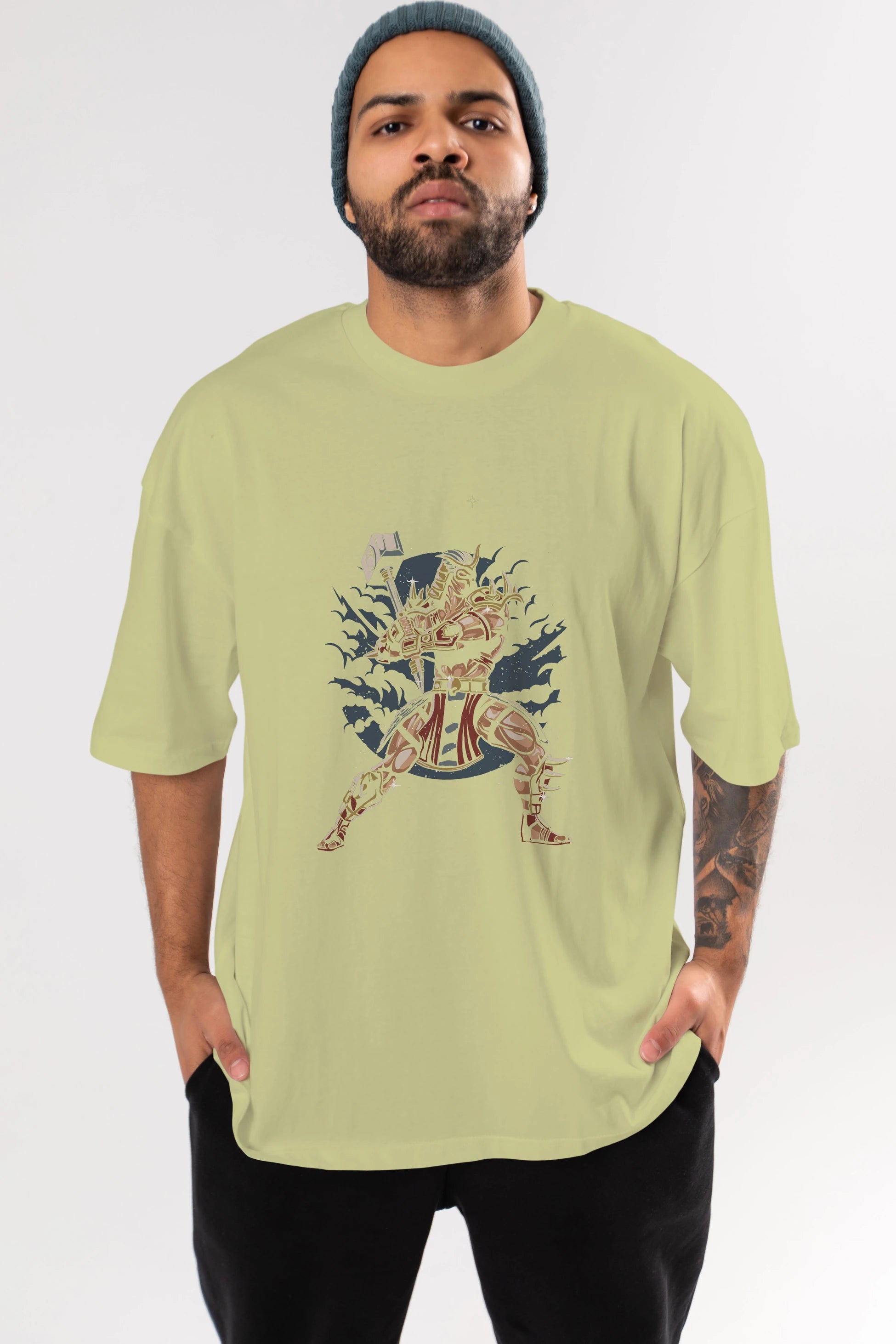 Emperor Ön Baskılı Oversize t-shirt Erkek Kadın Unisex %100 Pamuk tişort