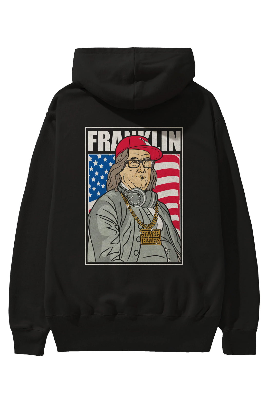 Franklin Rapper Arka Baskılı Hoodie Oversize Kapüşonlu Sweatshirt Erkek Kadın Unisex