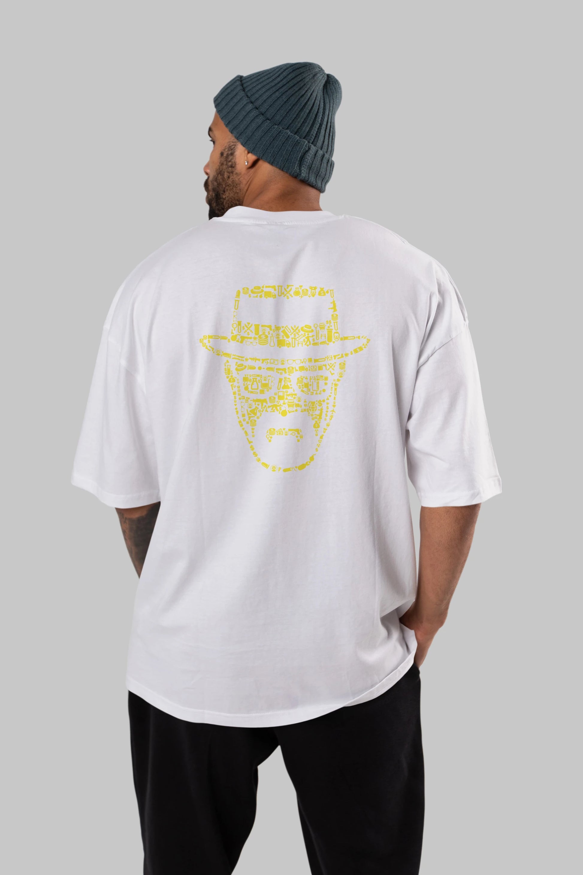 The Chronicle Arka Baskılı Oversize t-shirt %100 pamuk Erkek Kadın Unisex