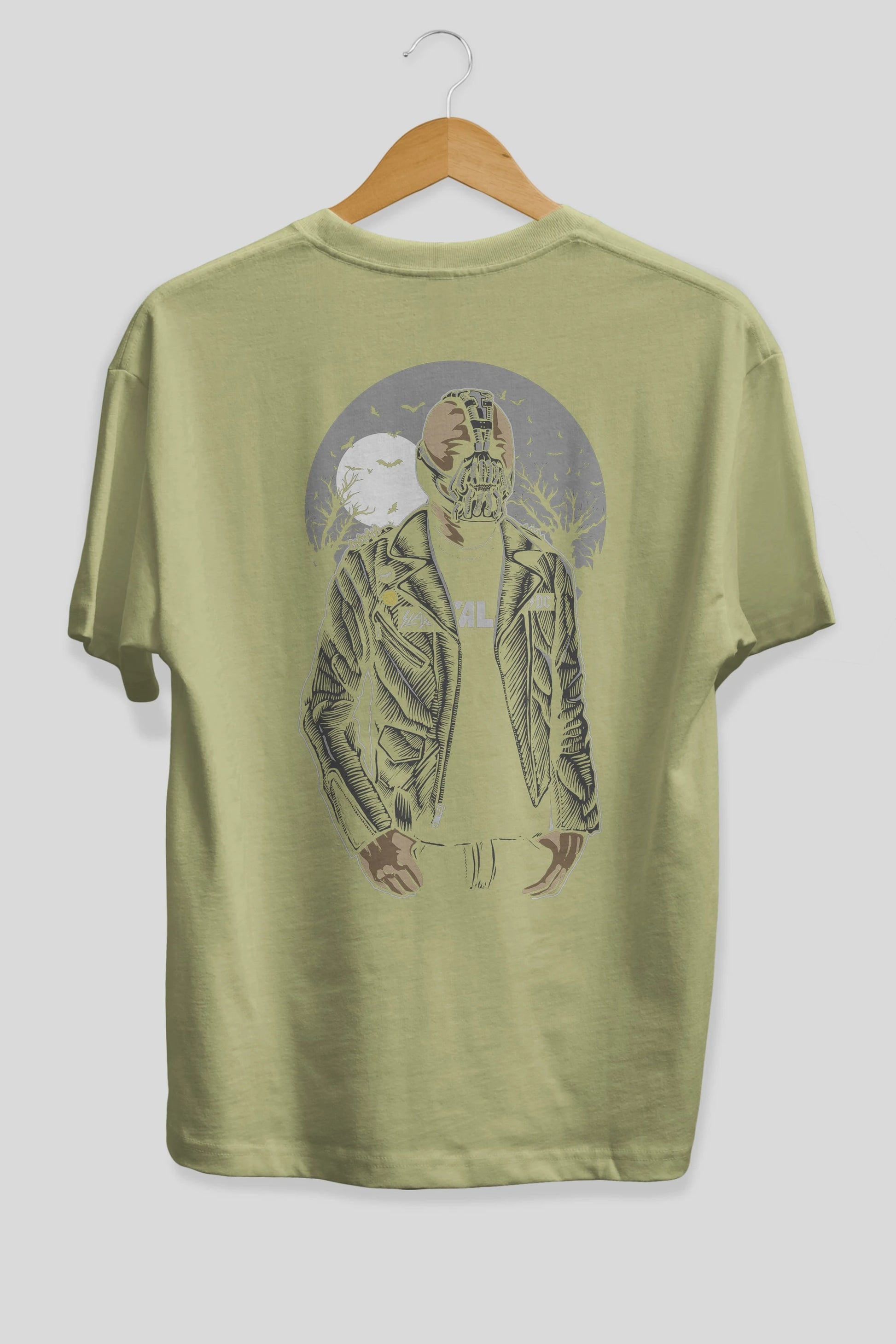 Bane Arka Baskılı Oversize t-shirt Erkek Kadın Unisex %100 Pamuk