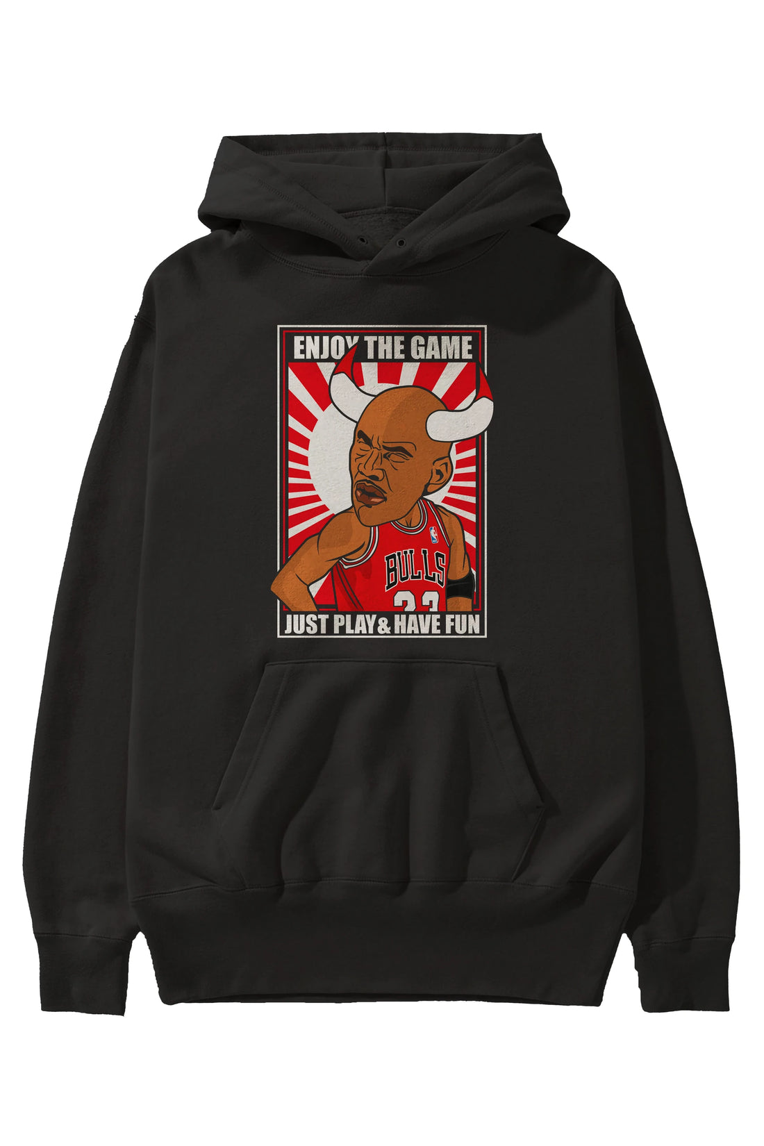 Michael Jordan Ön Baskılı Hoodie Oversize Kapüşonlu Sweatshirt Erkek Kadın Unisex