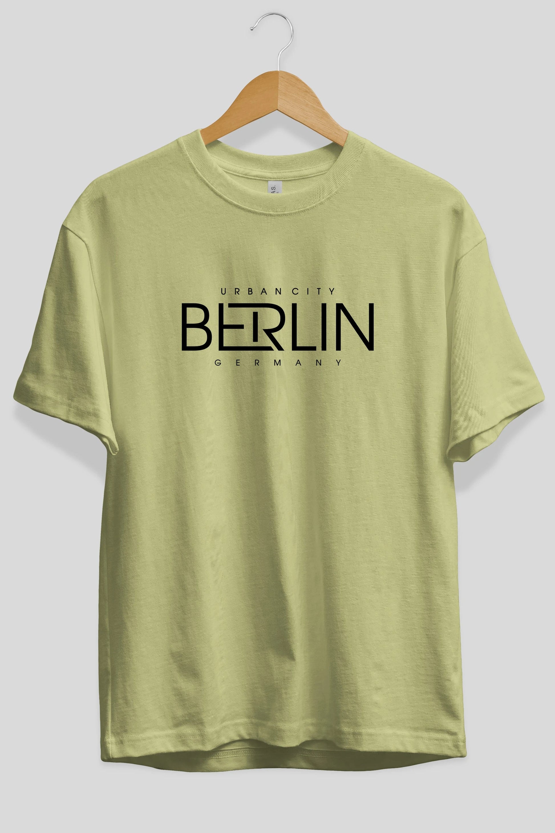 Berlin Ön Baskılı Oversize t-shirt Erkek Kadın Unisex