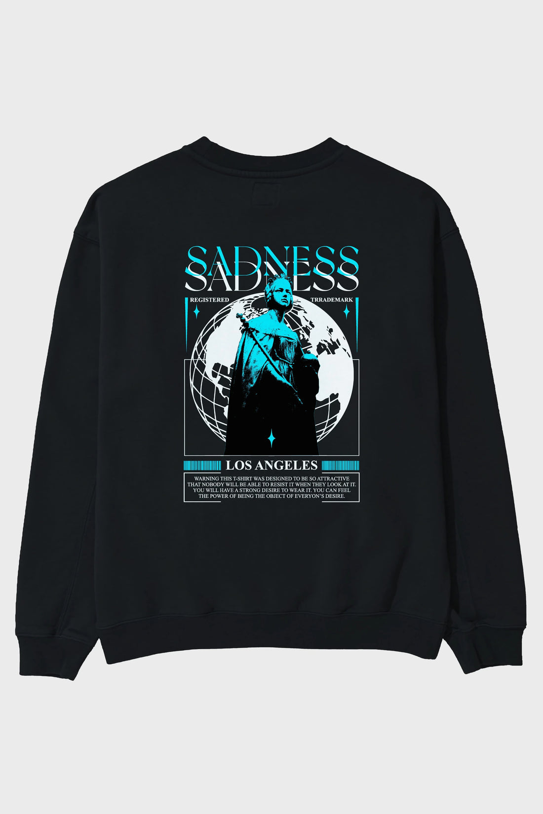 Sadness Los Angeles Arka Baskılı Oversize Sweatshirt Erkek Kadın Unisex