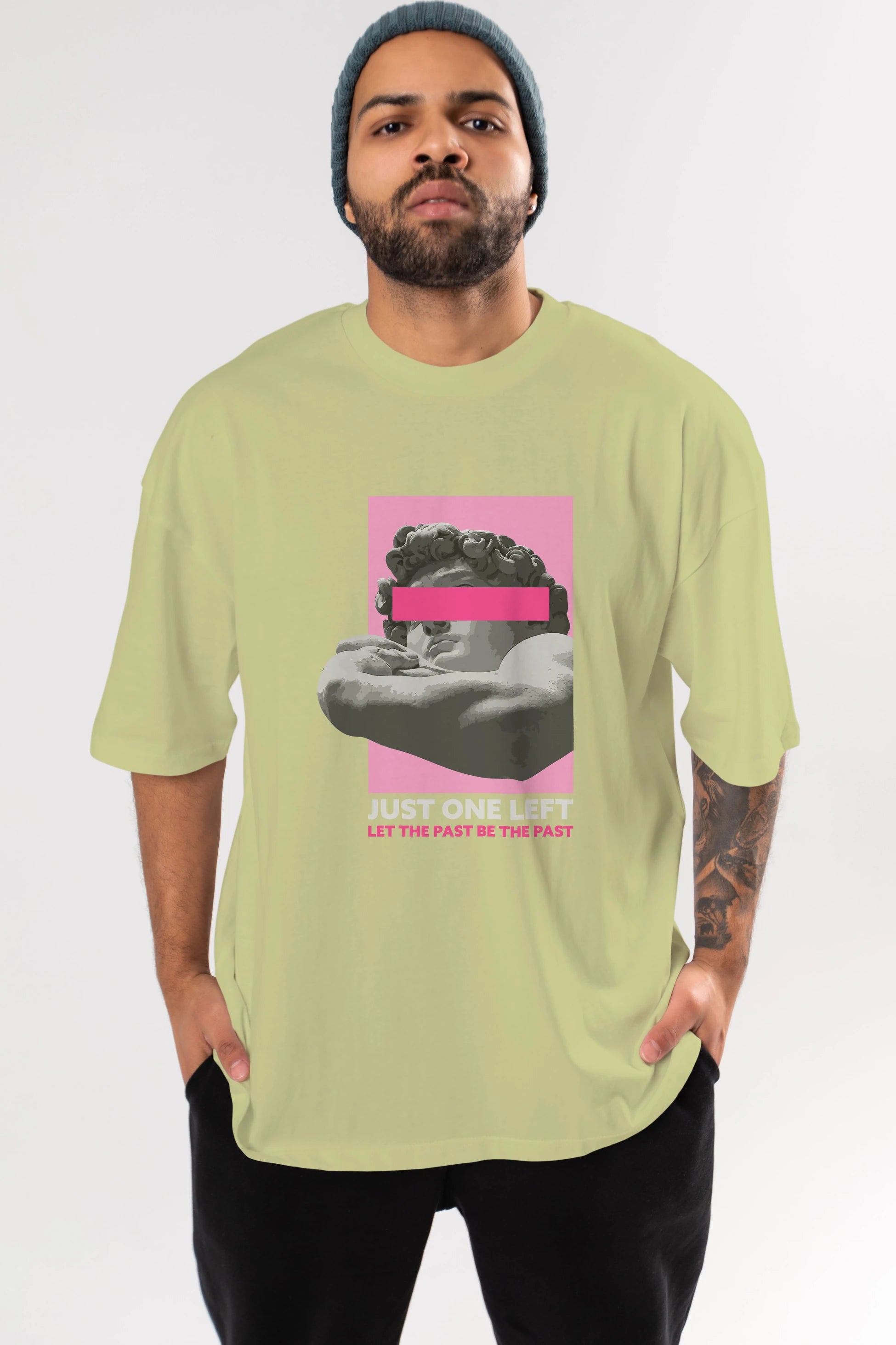 Just One Left Ön Baskılı Oversize t-shirt Erkek Kadın Unisex