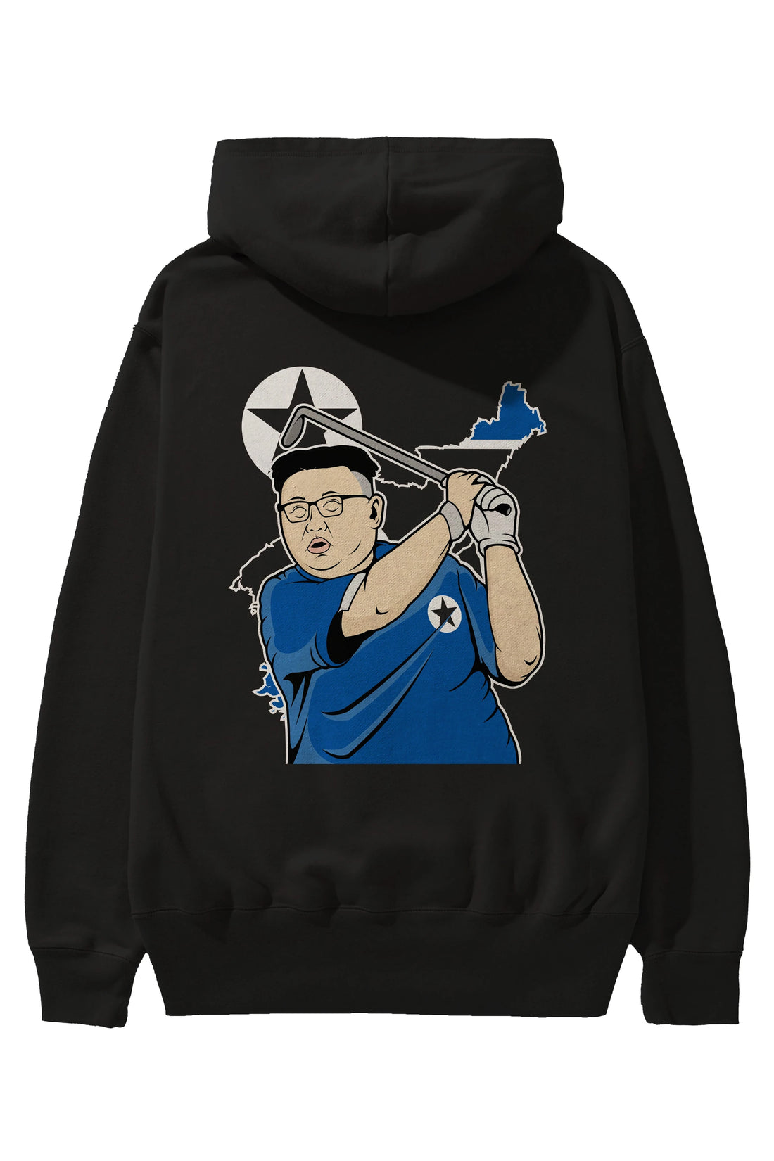 Kim Golf Arka Baskılı Hoodie Oversize Kapüşonlu Sweatshirt Erkek Kadın Unisex