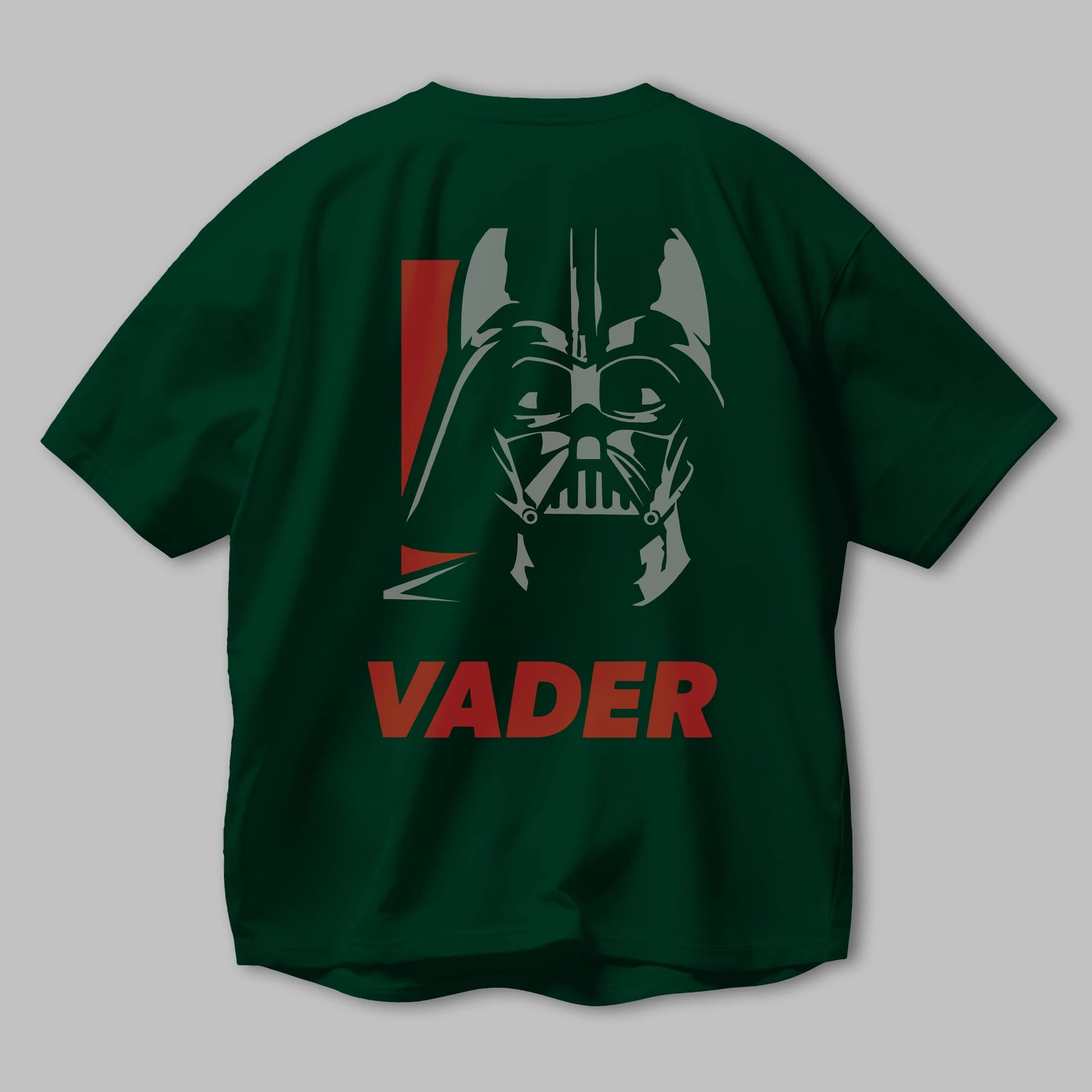 Darth Vader Arka Baskılı Oversize t-shirt Erkek Kadın Unisex %100 Pamuk Bisiklet Yaka tişort