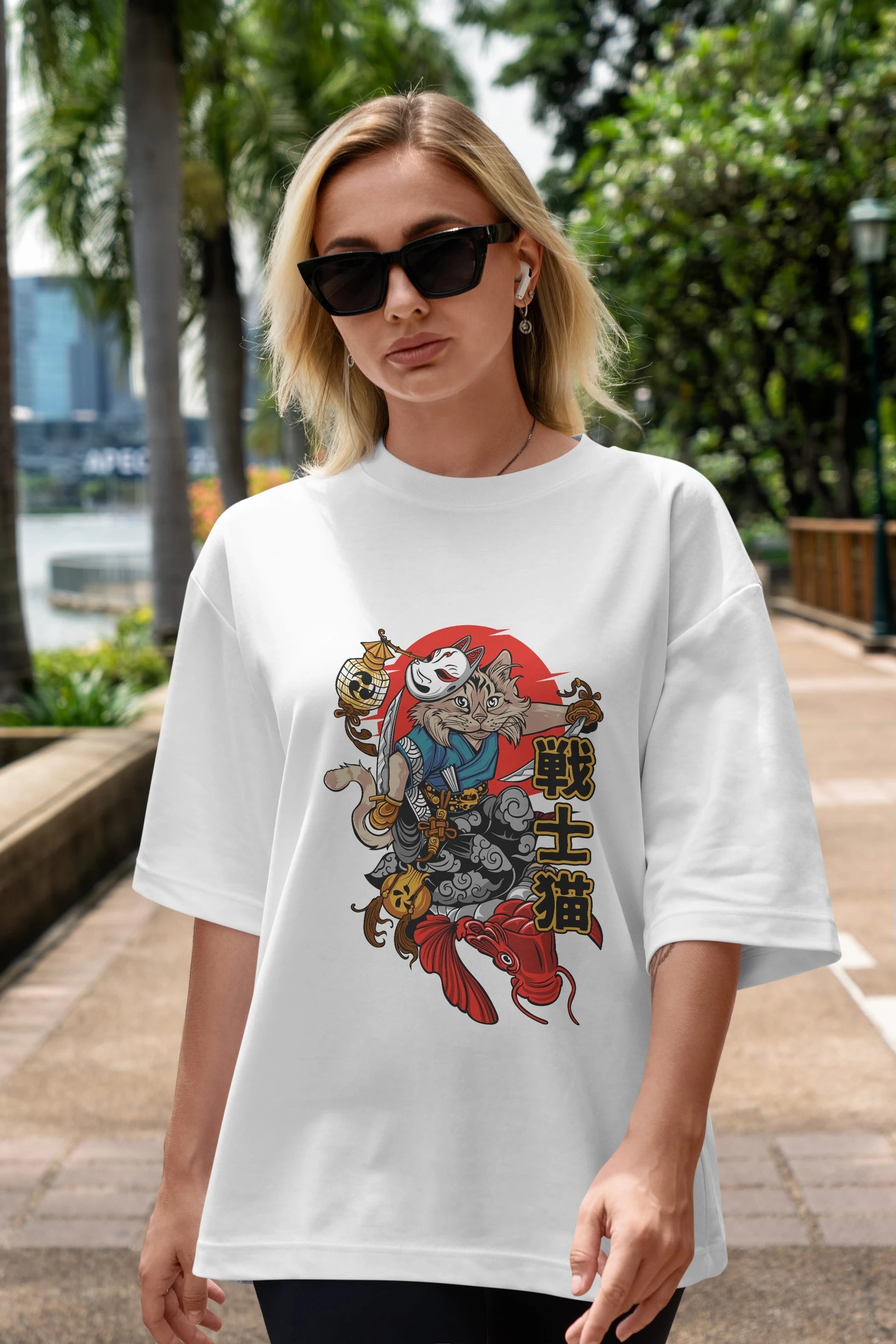TRIBAL (2) Anime Ön Baskılı Oversize t-shirt %100 pamuk Erkek Kadın Unisex