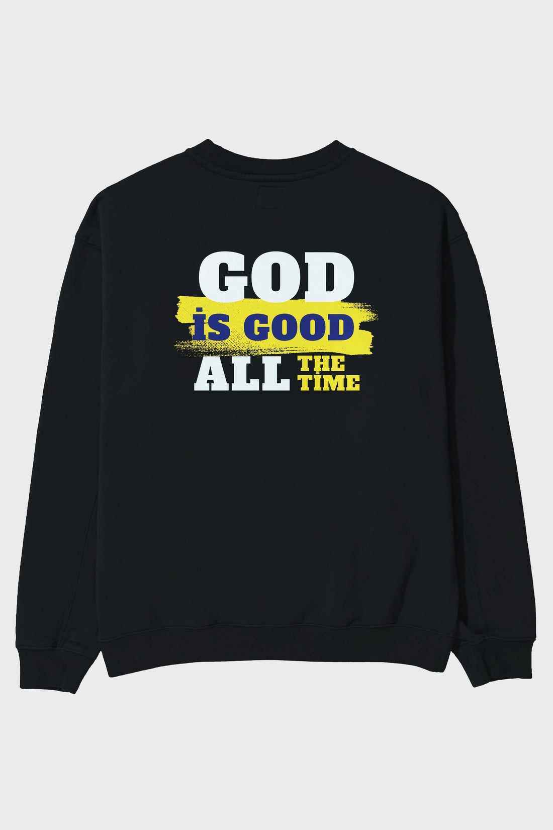 God is Good Yazılı Arka Baskılı Oversize Sweatshirt Erkek Kadın Unisex