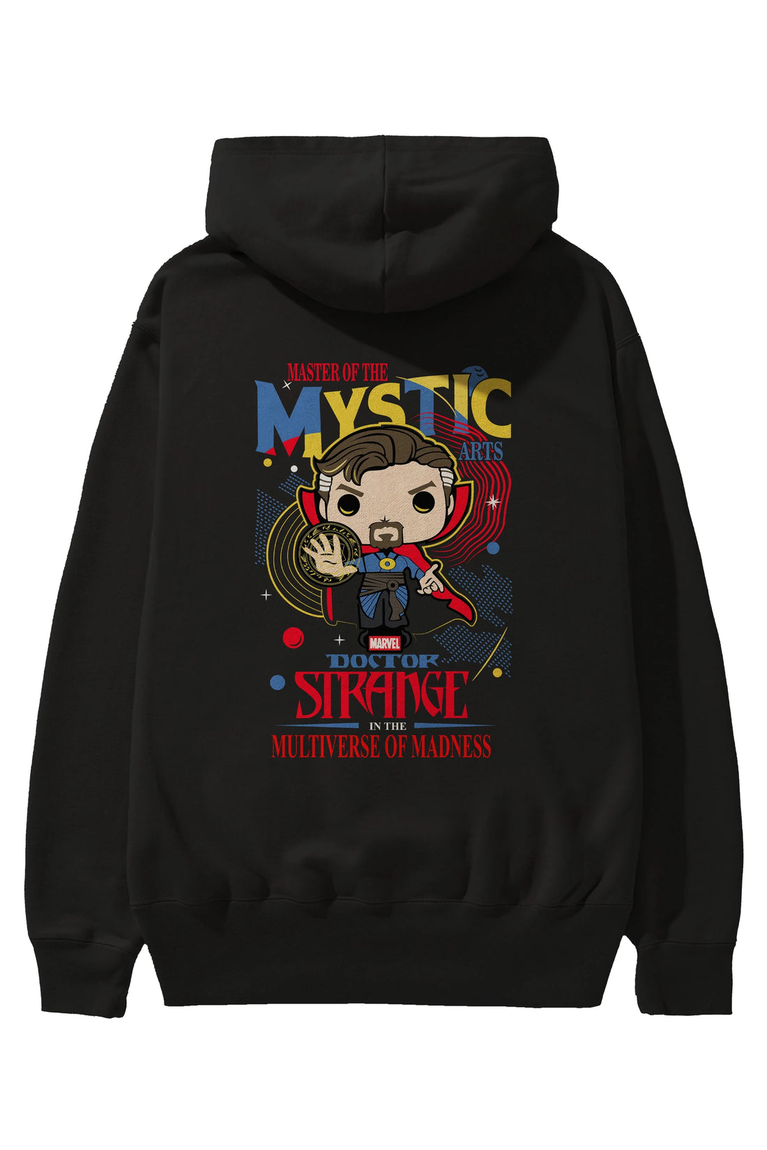Doctor Strange Arka Baskılı Hoodie Oversize Kapüşonlu Sweatshirt Erkek Kadın Unisex