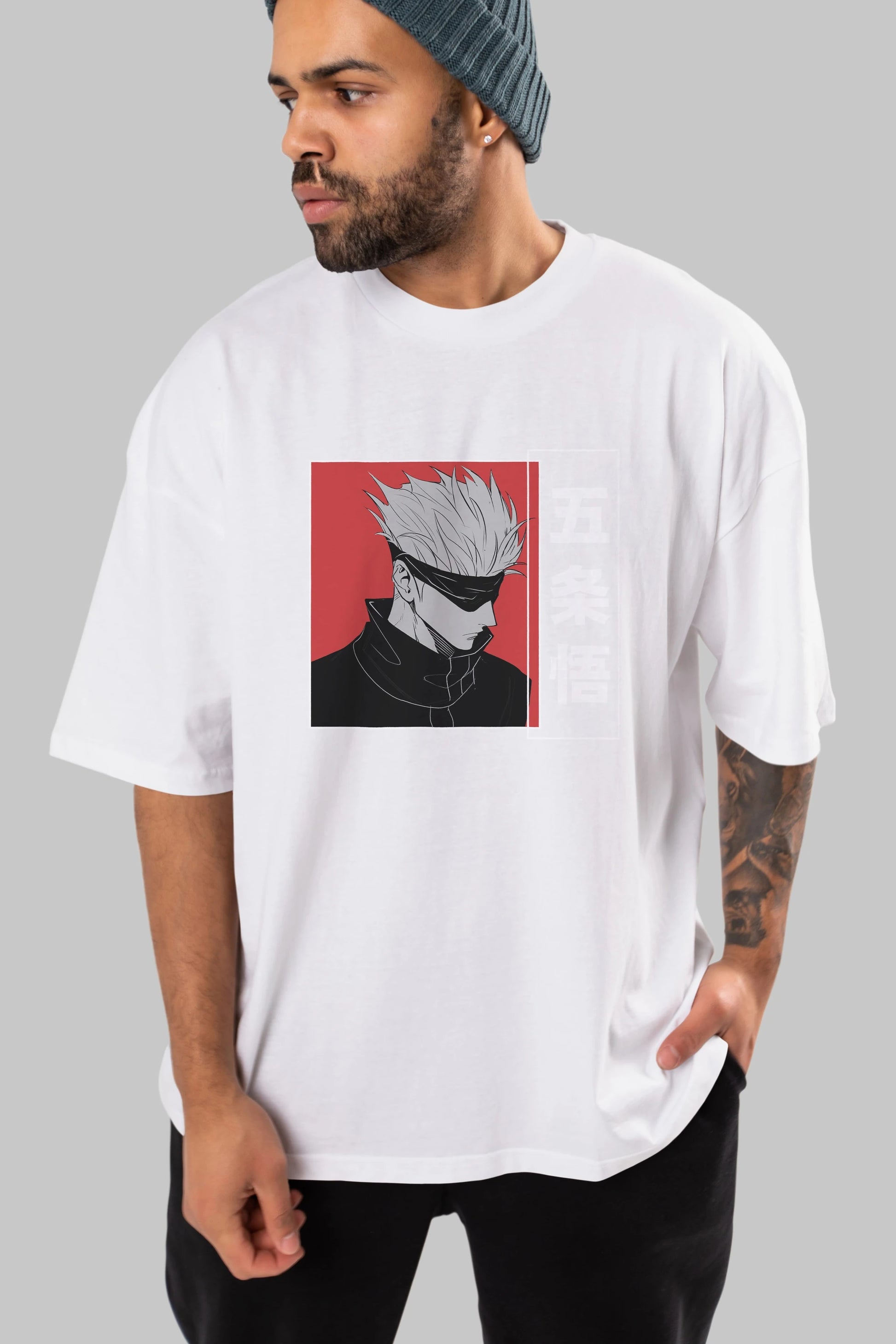 JUJUTSU KAISEN 2 Anime Ön Baskılı Oversize t-shirt %100 pamuk Erkek Kadın Unisex