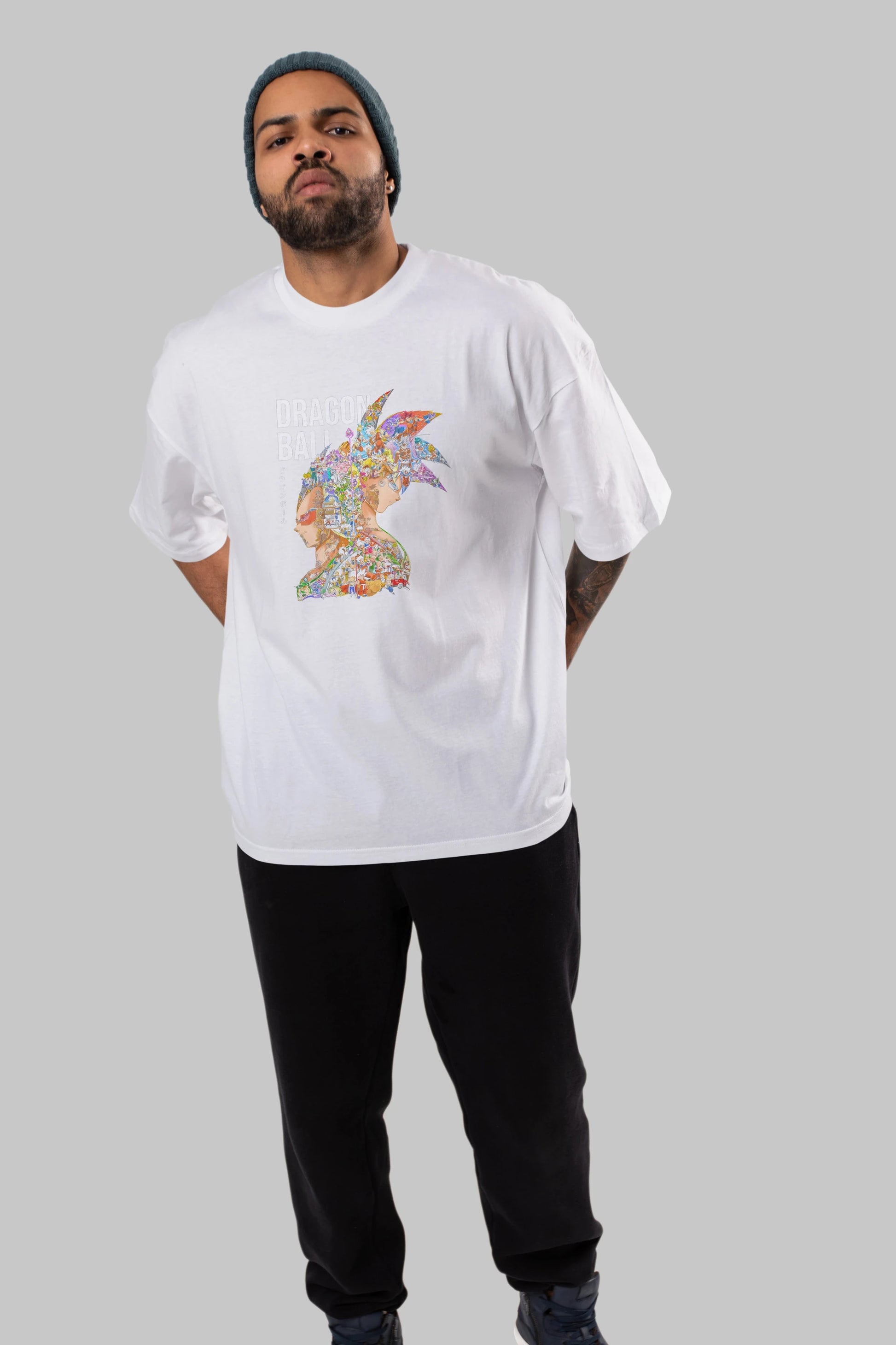 DRAGON BALL ART (5) Anime Ön Baskılı Oversize t-shirt %100 pamuk Erkek Kadın Unisex