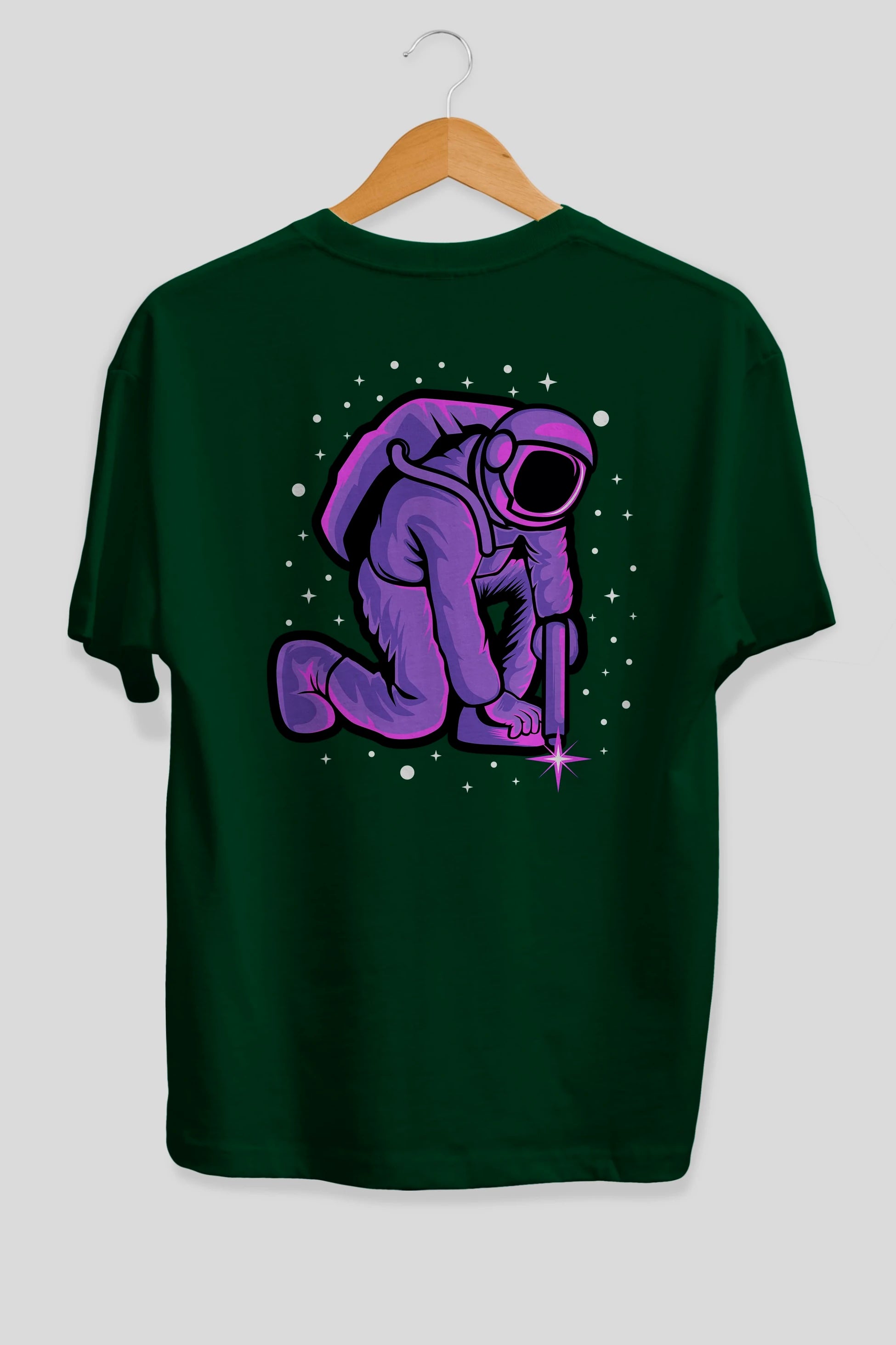 Welding in Space Arka Baskılı Oversize t-shirt Erkek Kadın Unisex