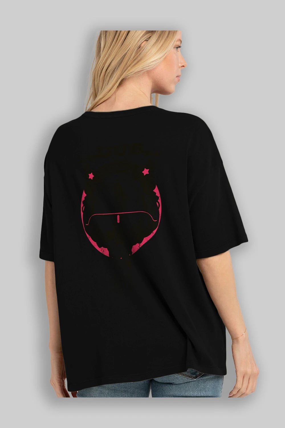 Dub Addict Arka Baskılı Oversize t-shirt Erkek Kadın Unisex