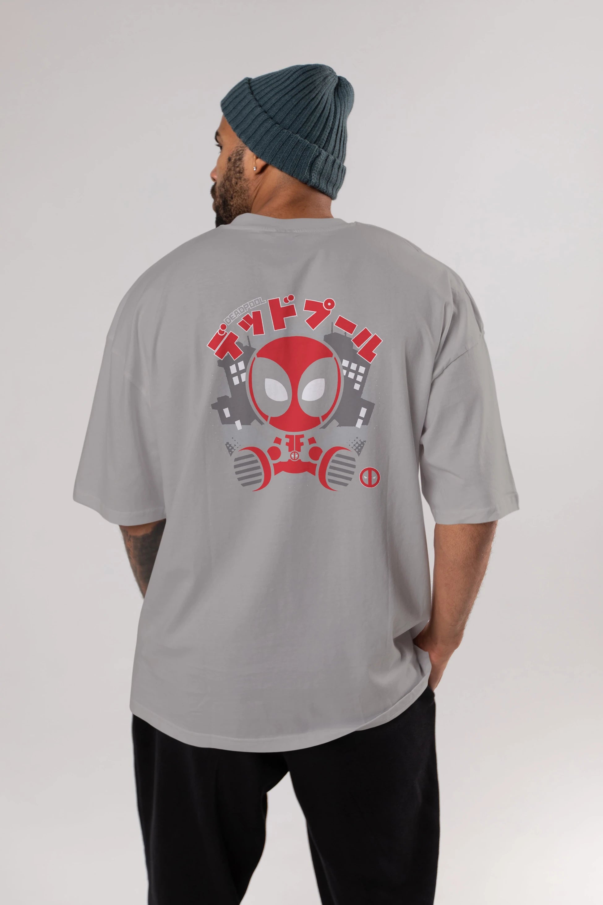 Deadpool (15) Arka Baskılı Oversize t-shirt Erkek Kadın Unisex %100 Pamuk Bisiklet Yaka tişort