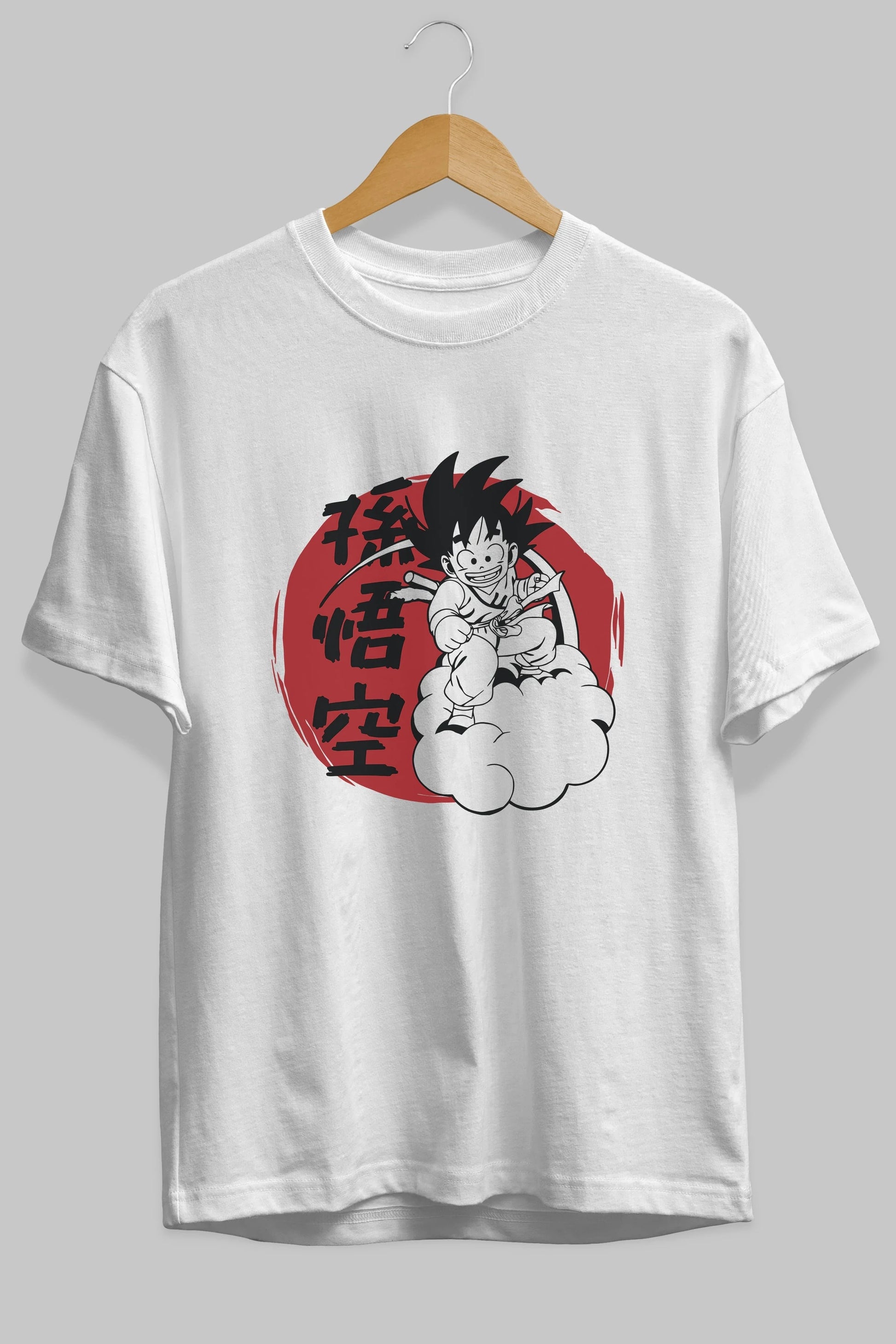 DRAGON BALL Anime Ön Baskılı Oversize t-shirt %100 pamuk Erkek Kadın Unisex