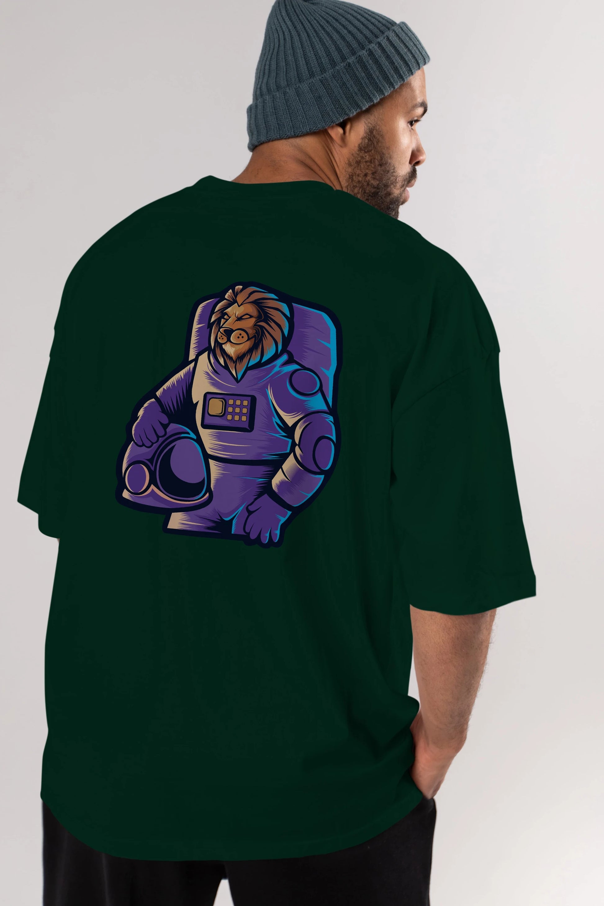 Astroking Arka Baskılı Oversize t-shirt Erkek Kadın Unisex