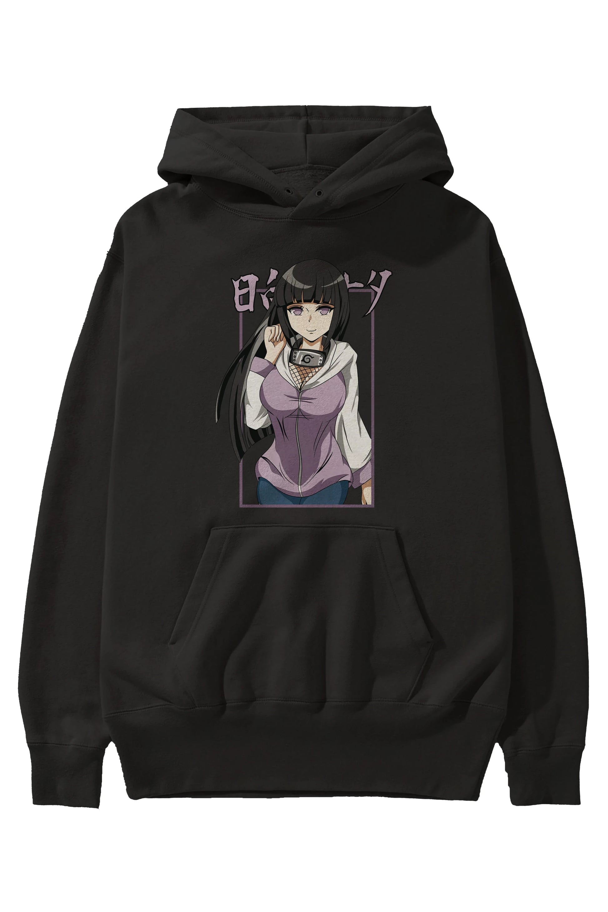 Hinata NARUTO Anime Ön Baskılı Hoodie Oversize Kapüşonlu Sweatshirt Erkek Kadın Unisex