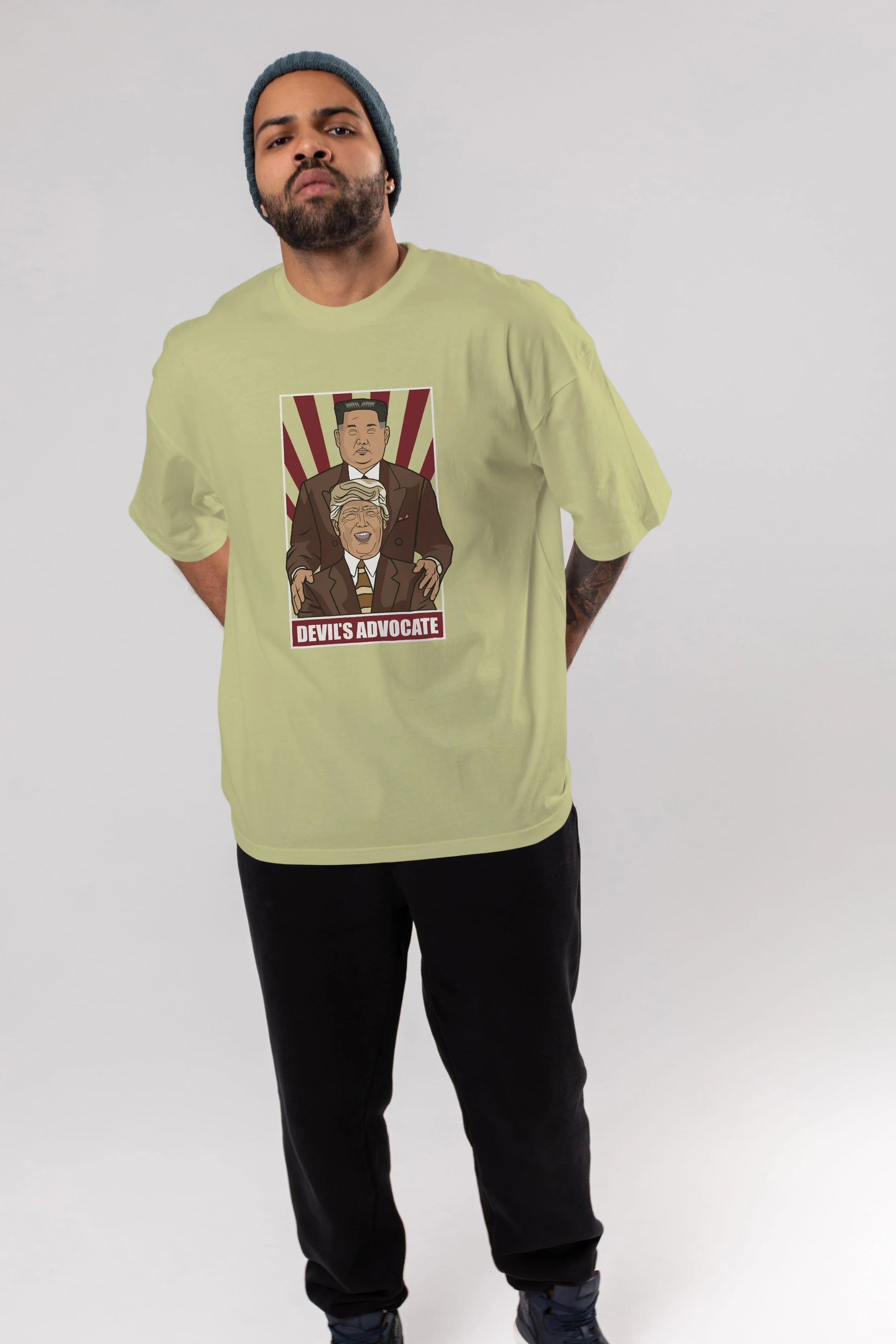 Devil_s Advocate Ön Baskılı Oversize t-shirt Erkek Kadın Unisex %100 Pamuk tişort