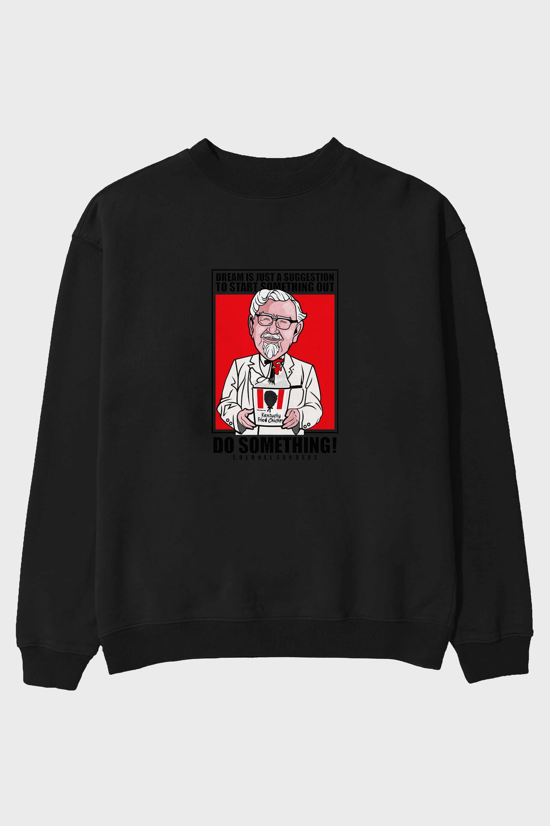 Colonel Sanders Ön Baskılı Oversize Sweatshirt Erkek Kadın Unisex