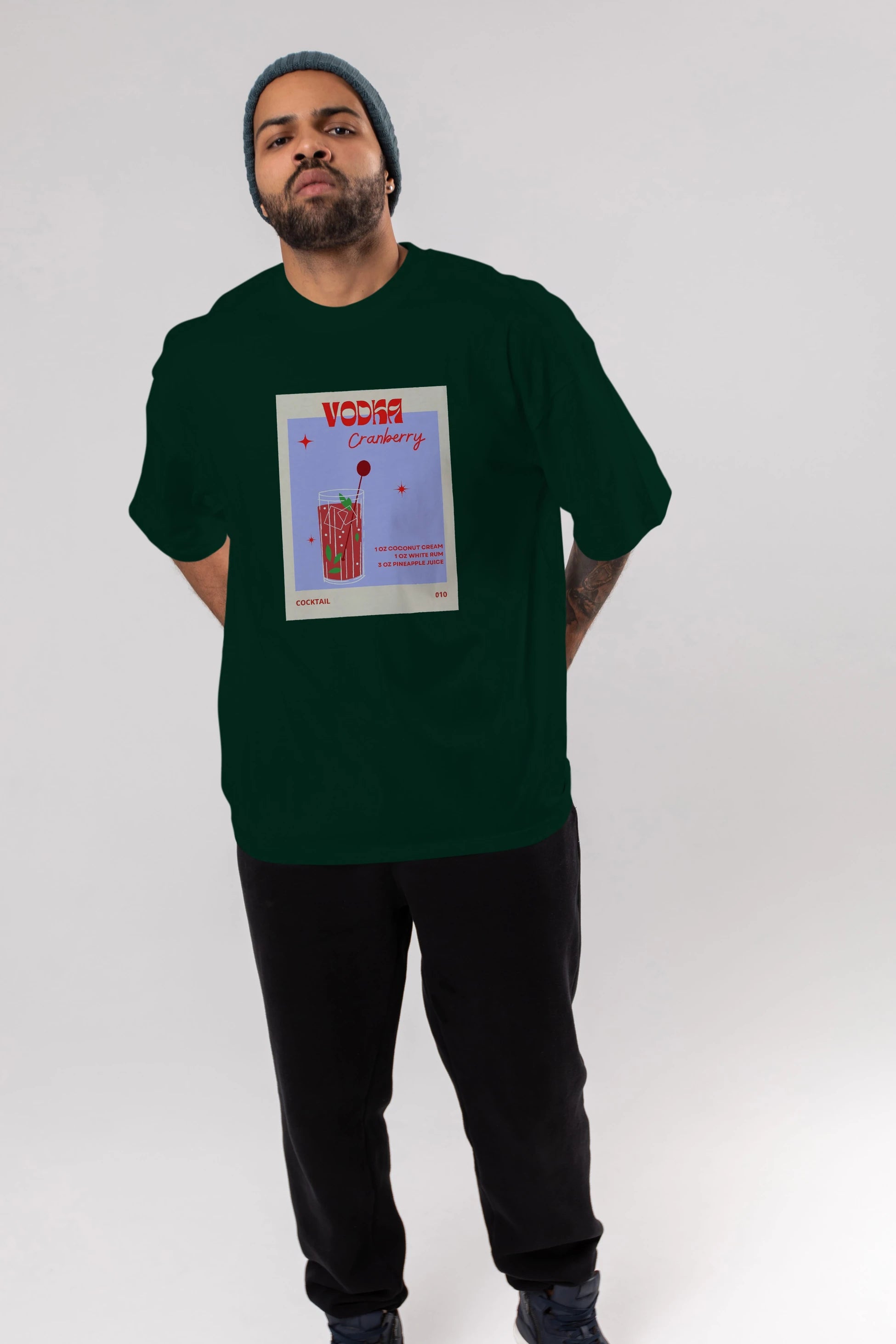 Vodka Cranberry Ön Baskılı Oversize t-shirt Erkek Kadın Unisex %100 Pamuk Bisiklet Yaka tişort