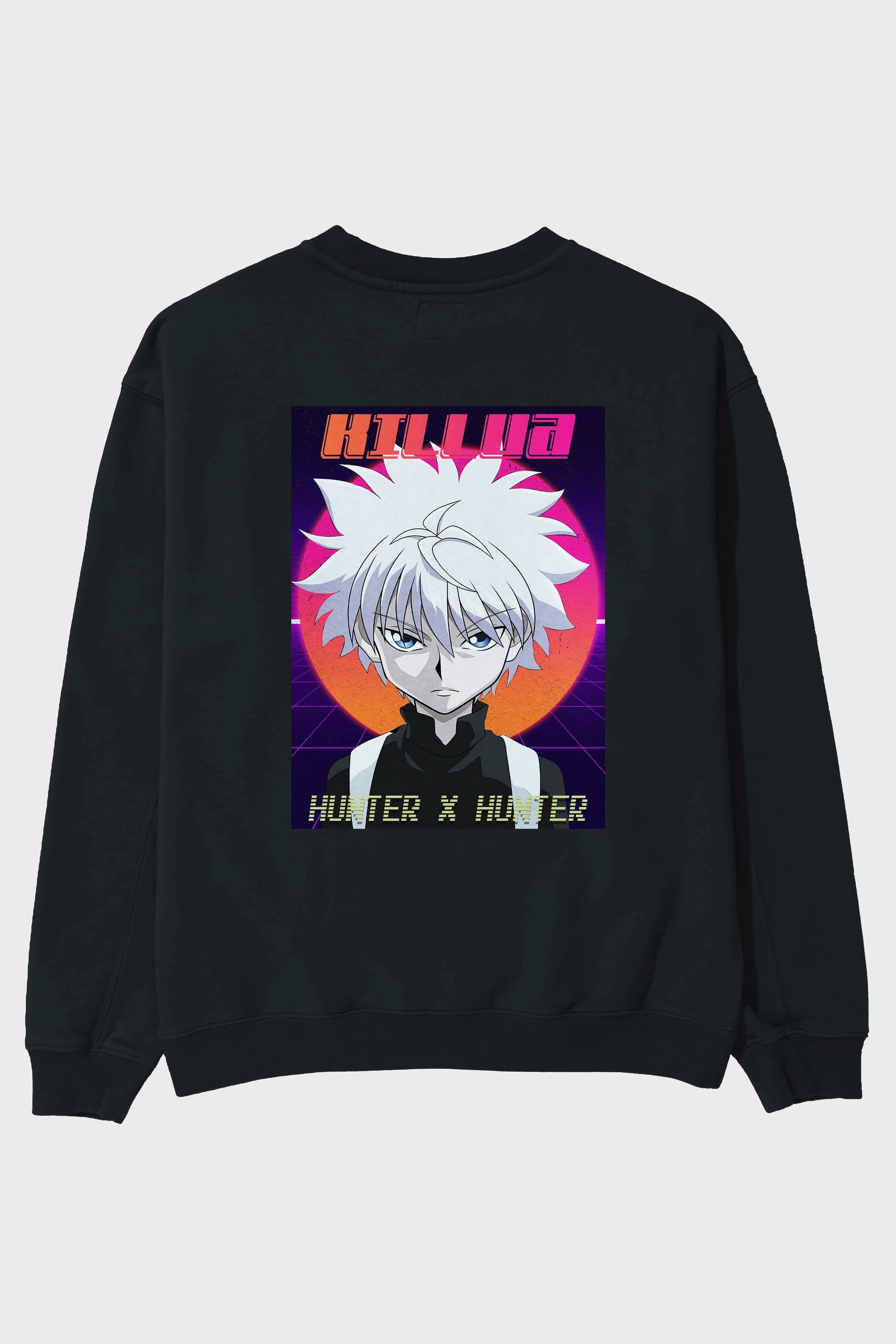 Killua Zoldyck 12 1 Anime Arka Baskılı Oversize Sweatshirt Erkek Kadın Unisex