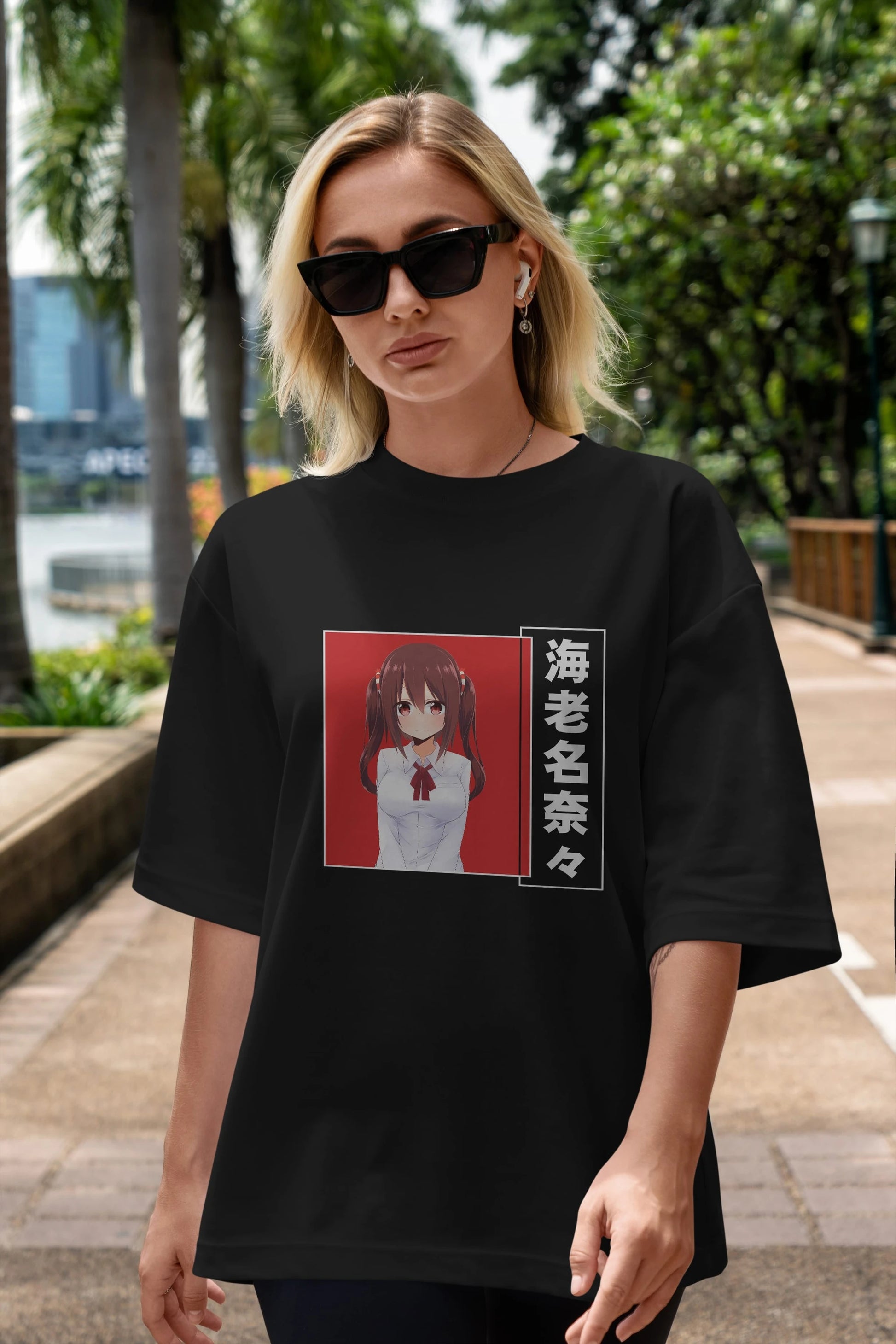 Nana Ebina 1 Anime Ön Baskılı Oversize t-shirt %100 pamuk Erkek Kadın Unisex