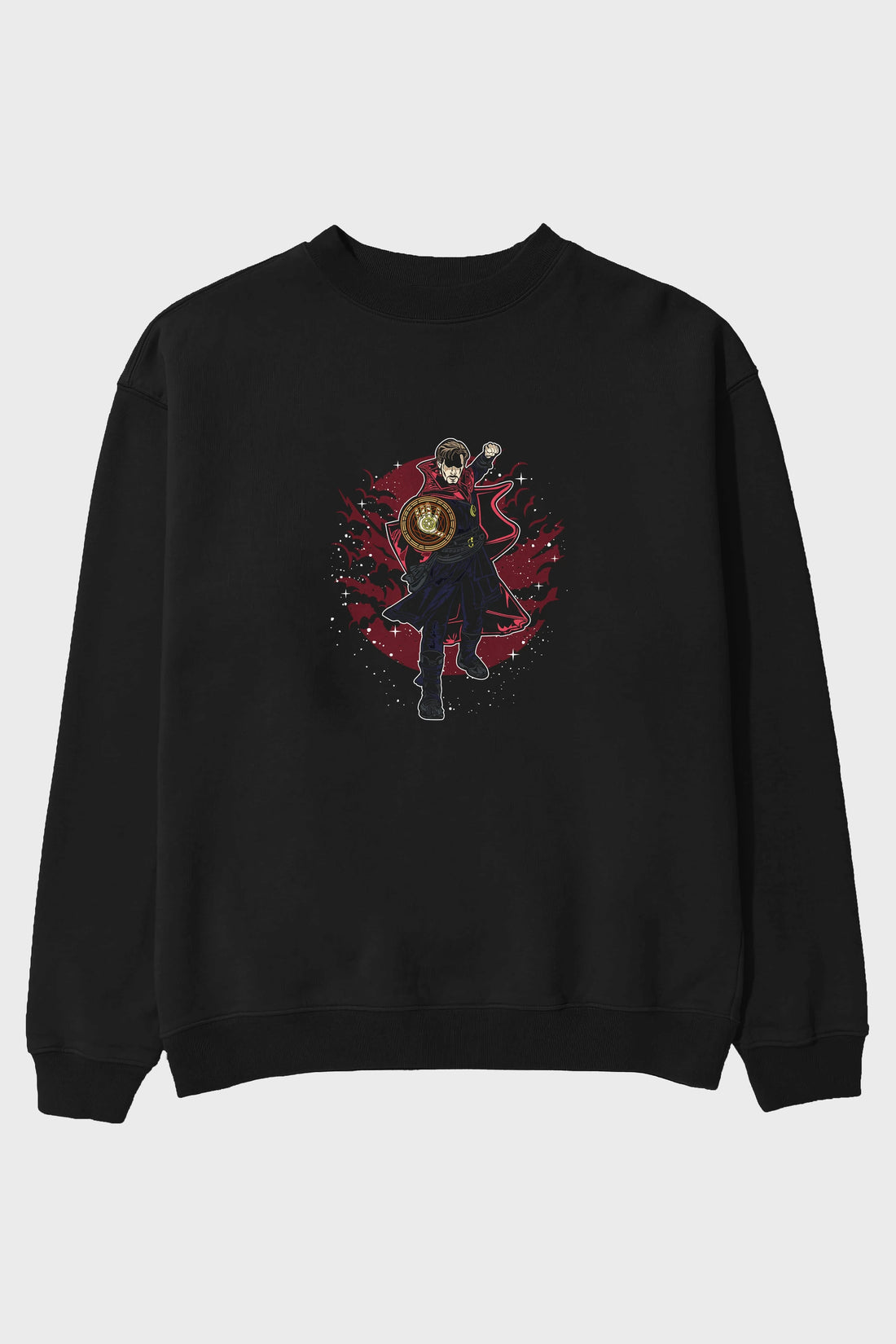 DOCTER STRANGE Ön Baskılı Oversize Sweatshirt Erkek Kadın Unisex